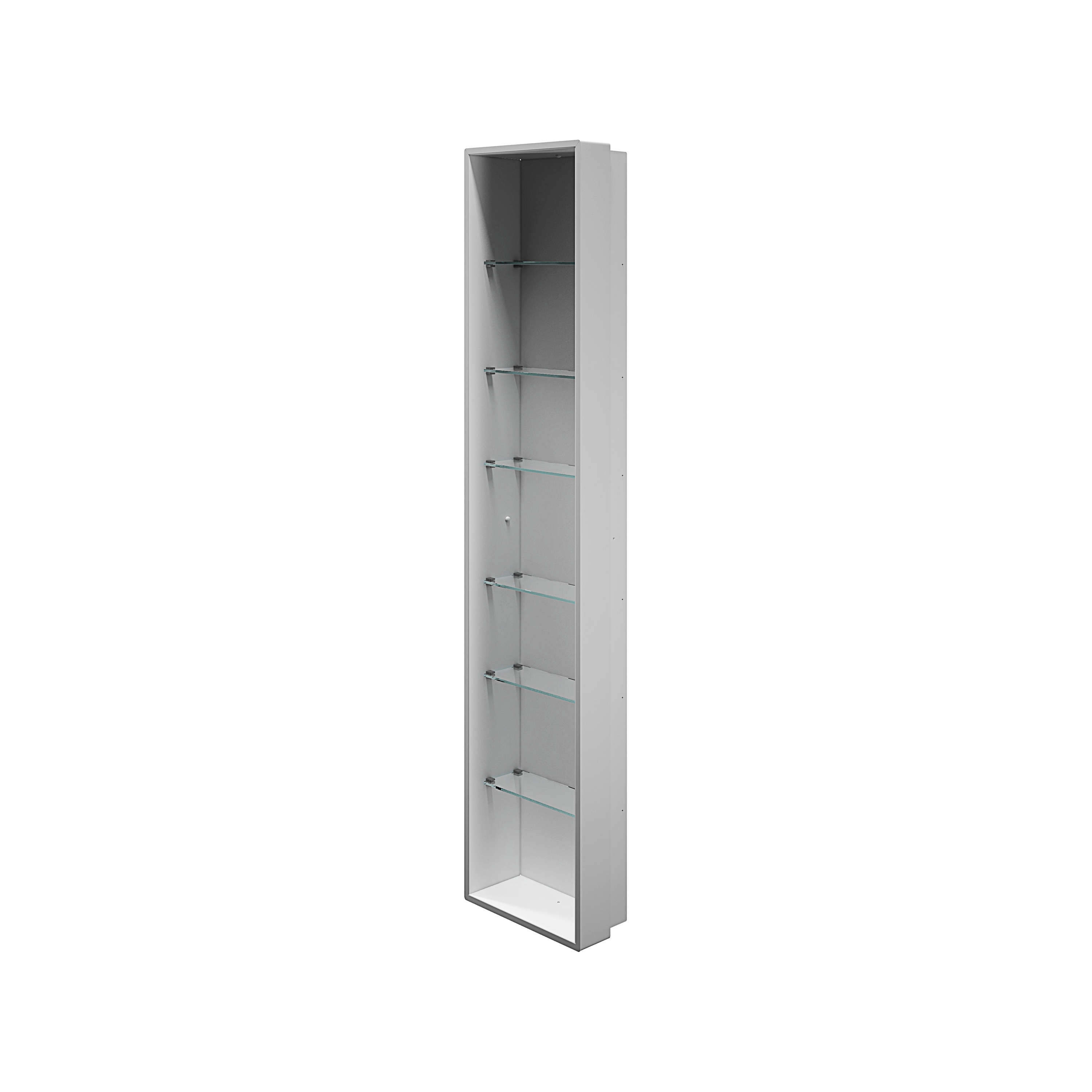 My secret Half built-in modul with glass shelves