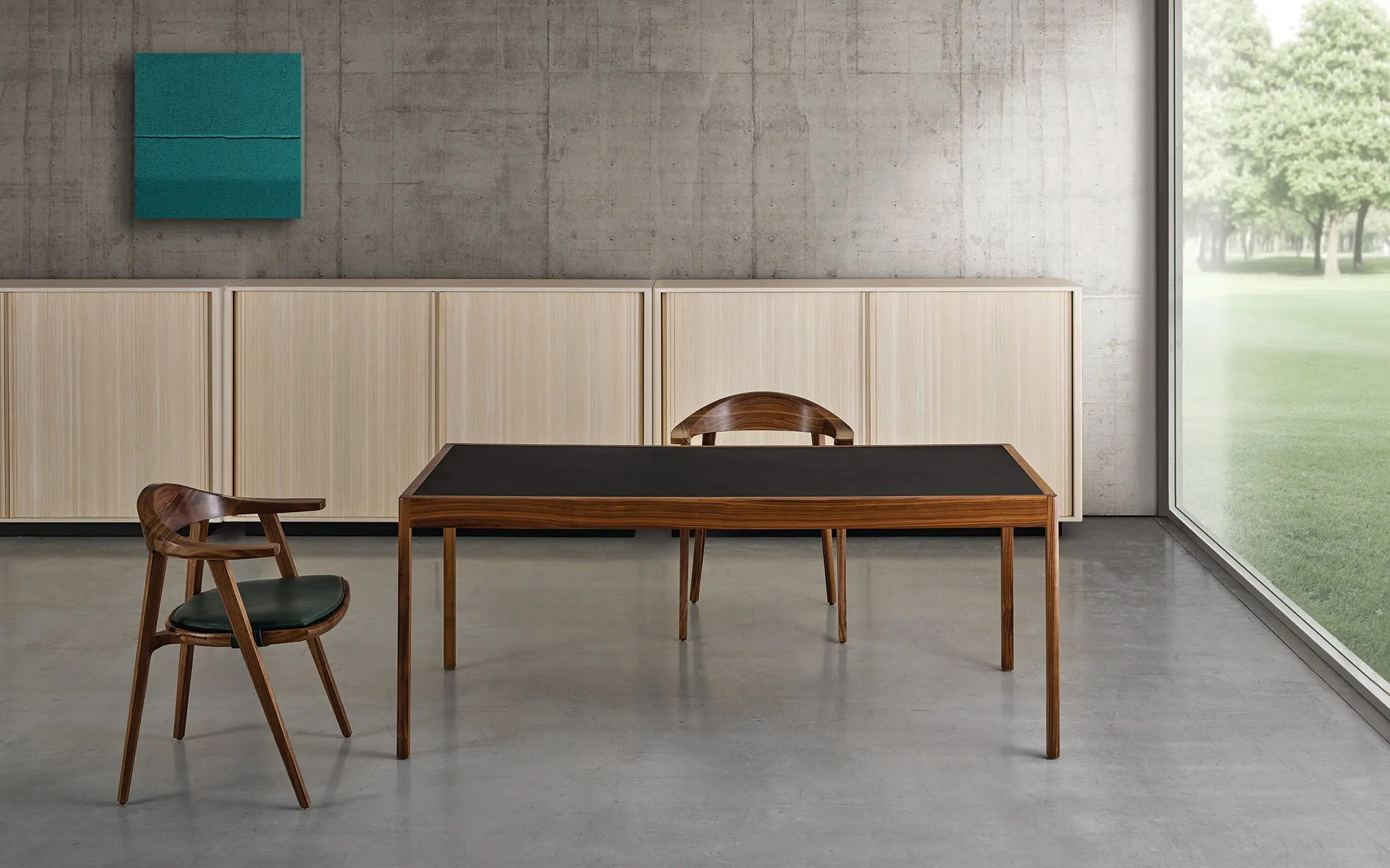 BassamFellows - Leather Desk