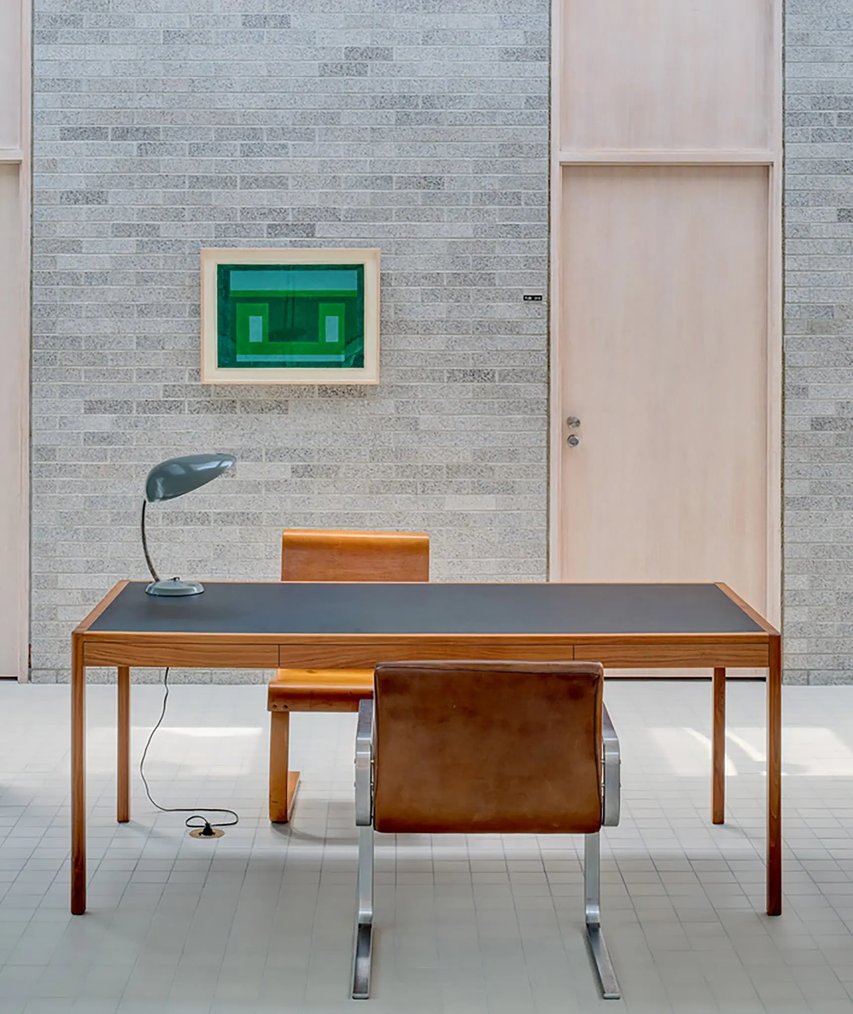 BassamFellows - Leather Desk