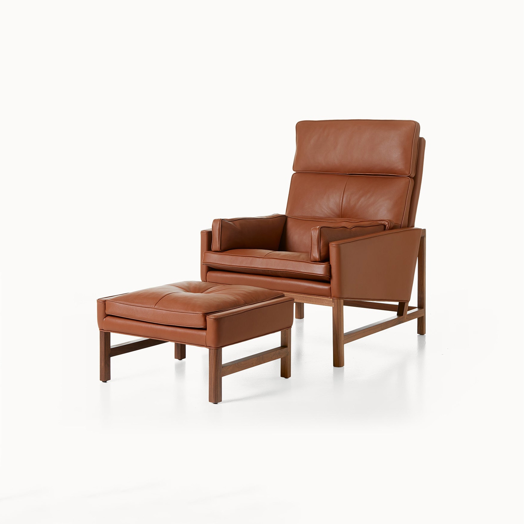 Wood Frame Ottoman
