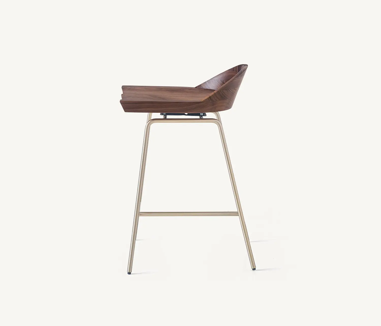 BassamFellows - Spindle Low Back Stool