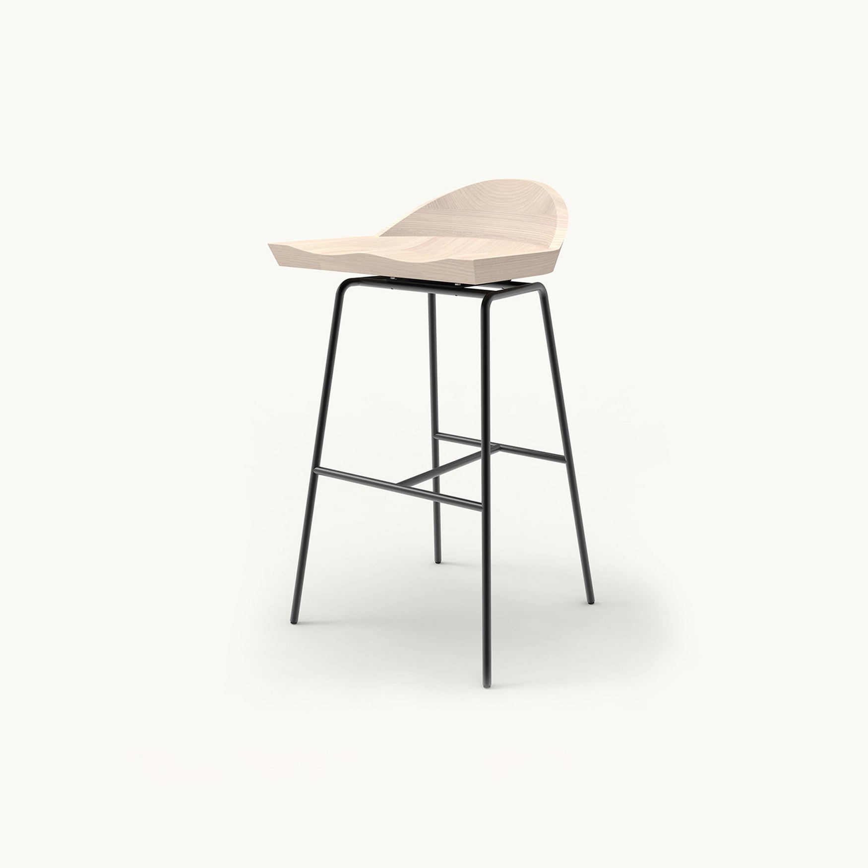 Display product Spindle Low Back Stool from manufacturer BassamFellows
