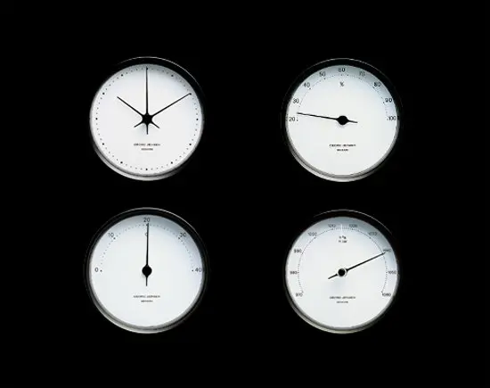 Georg Jensen - Koppel Clock Ø 10 cm