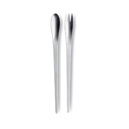 Display product Arne Jacobsen Salad Servers from manufacturer Georg Jensen