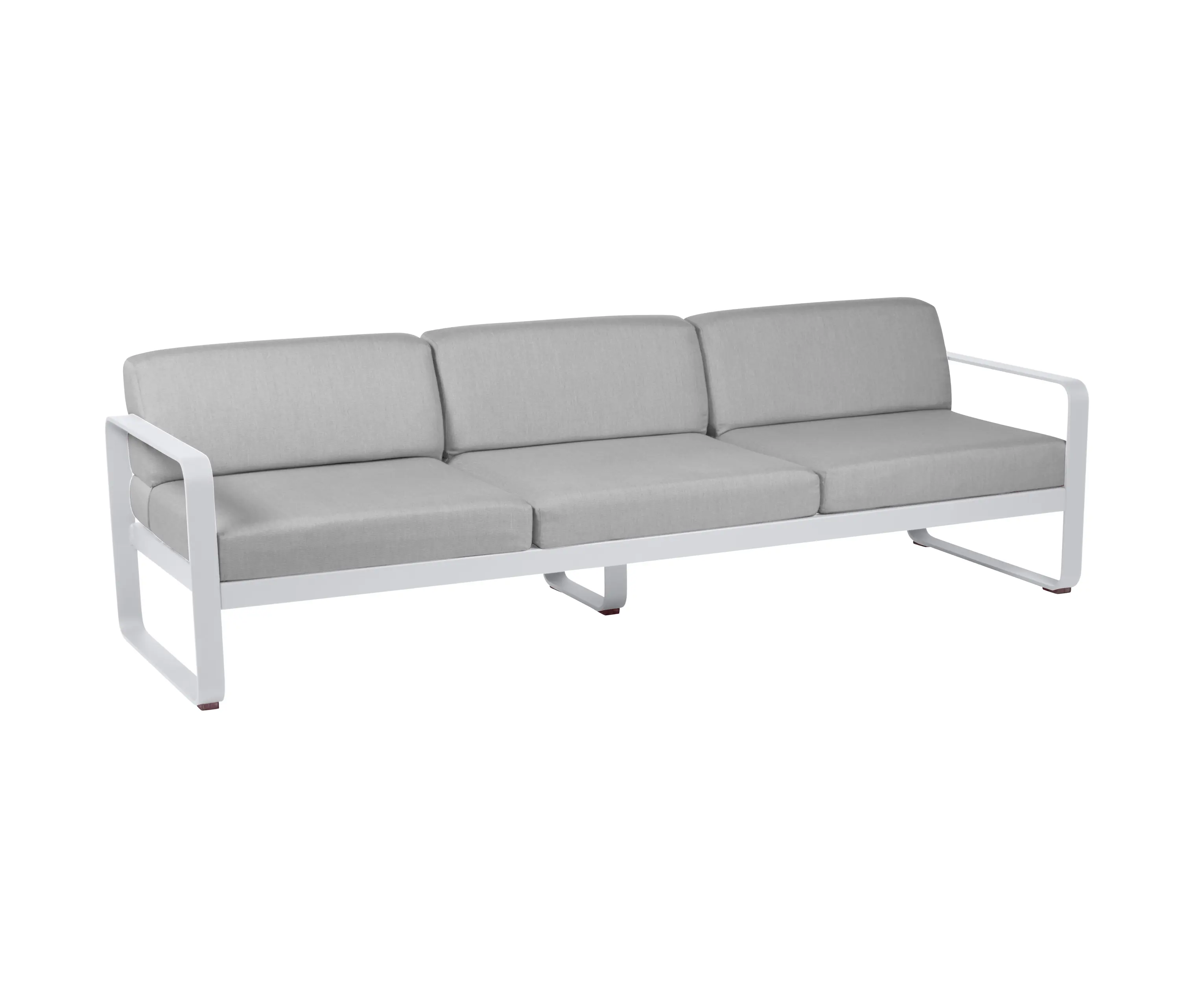 FERMOB - Bellevie | 3-Seater Sofa – Flannel Grey Cushions