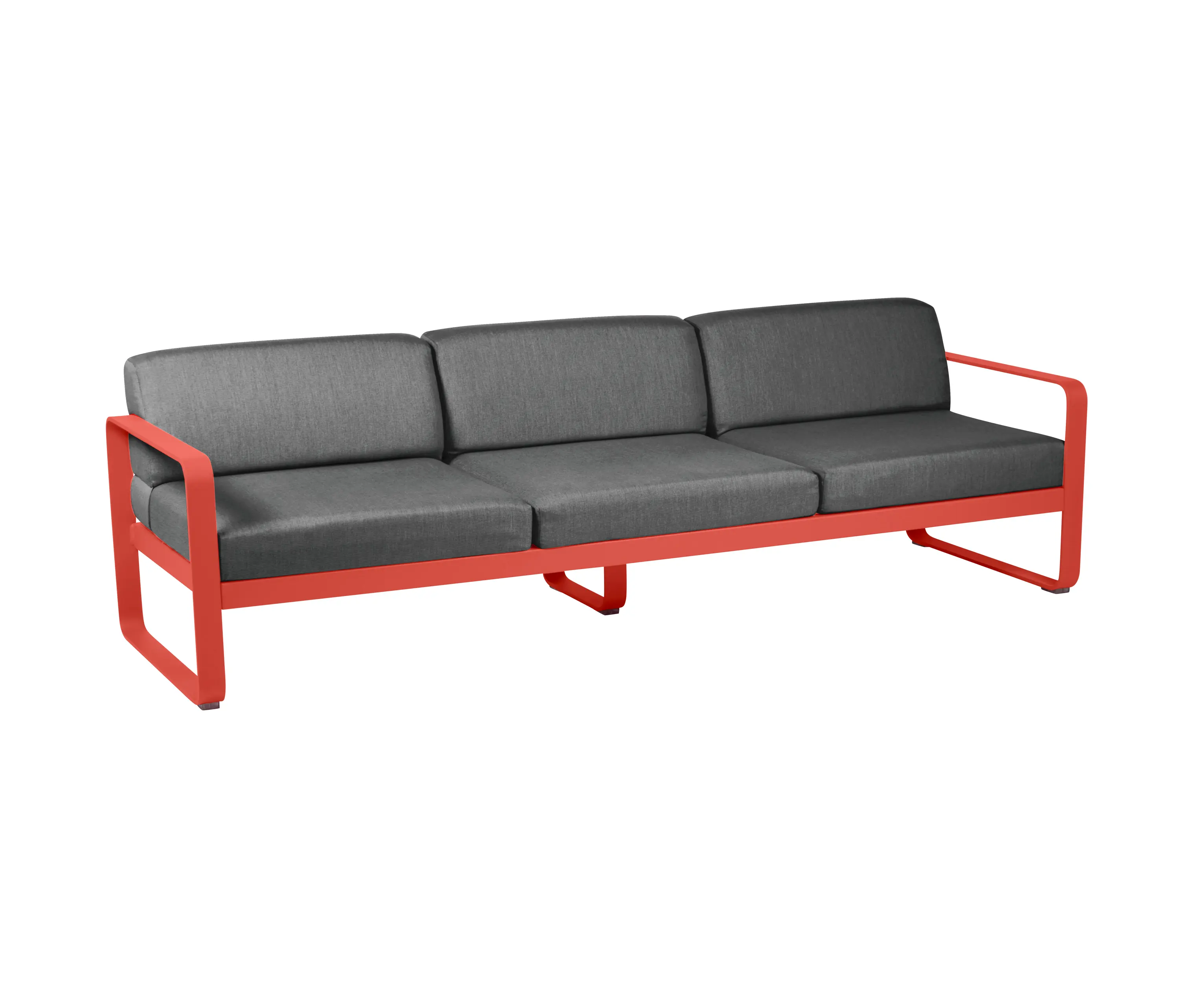 FERMOB - Bellevie | 3-Seater Sofa – Graphite Cushions