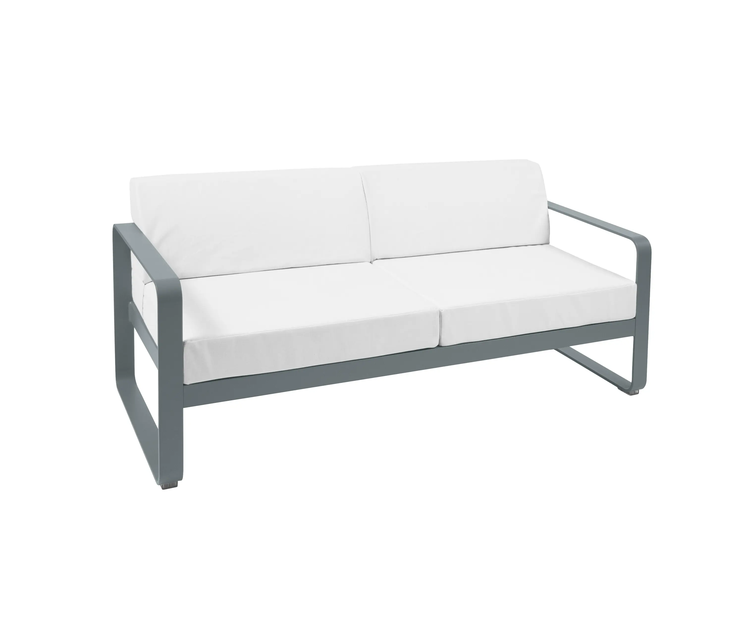 FERMOB - Bellevie | 2-Seater Sofa – Off-White Cushions