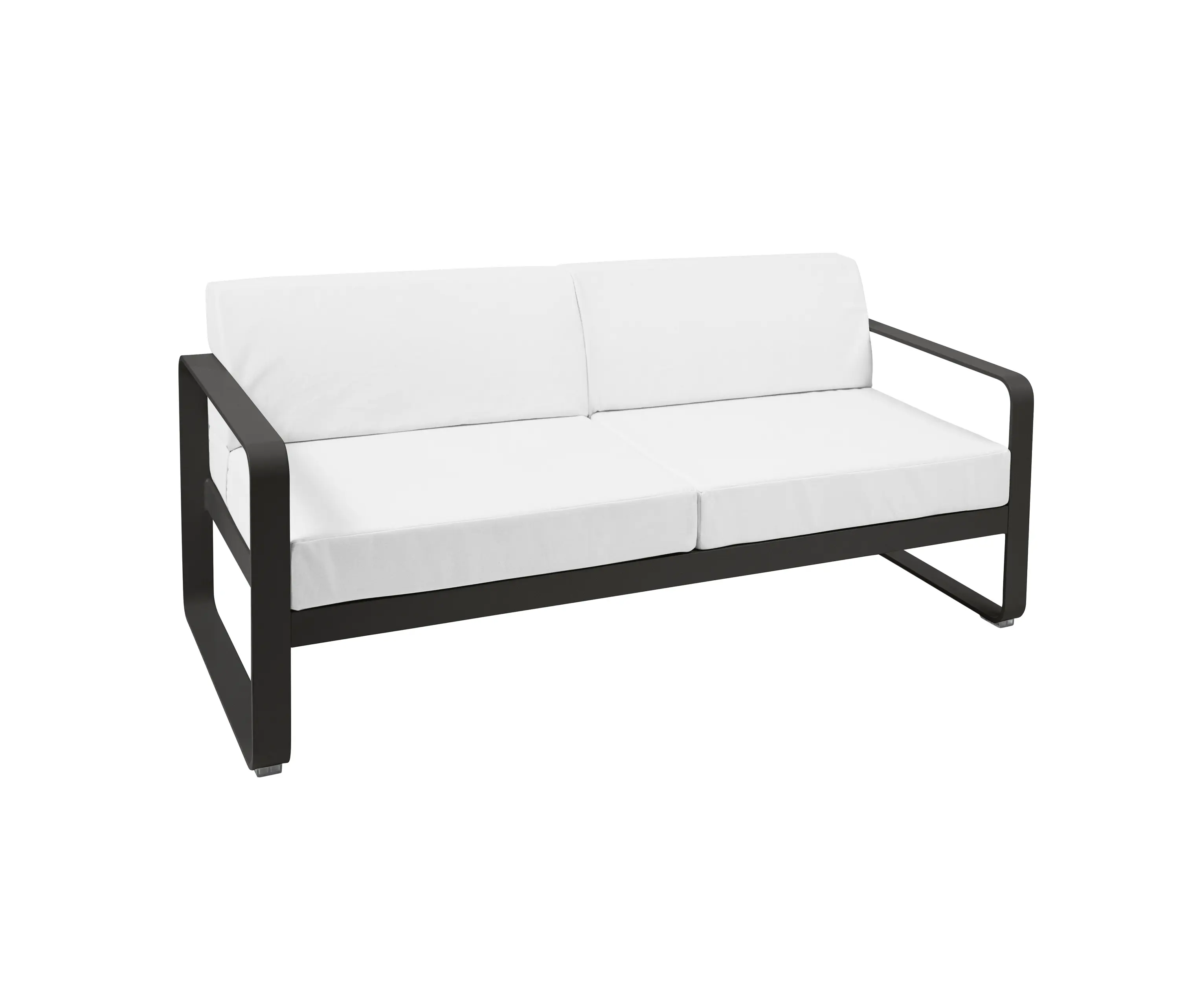 FERMOB - Bellevie | 2-Seater Sofa – Off-White Cushions