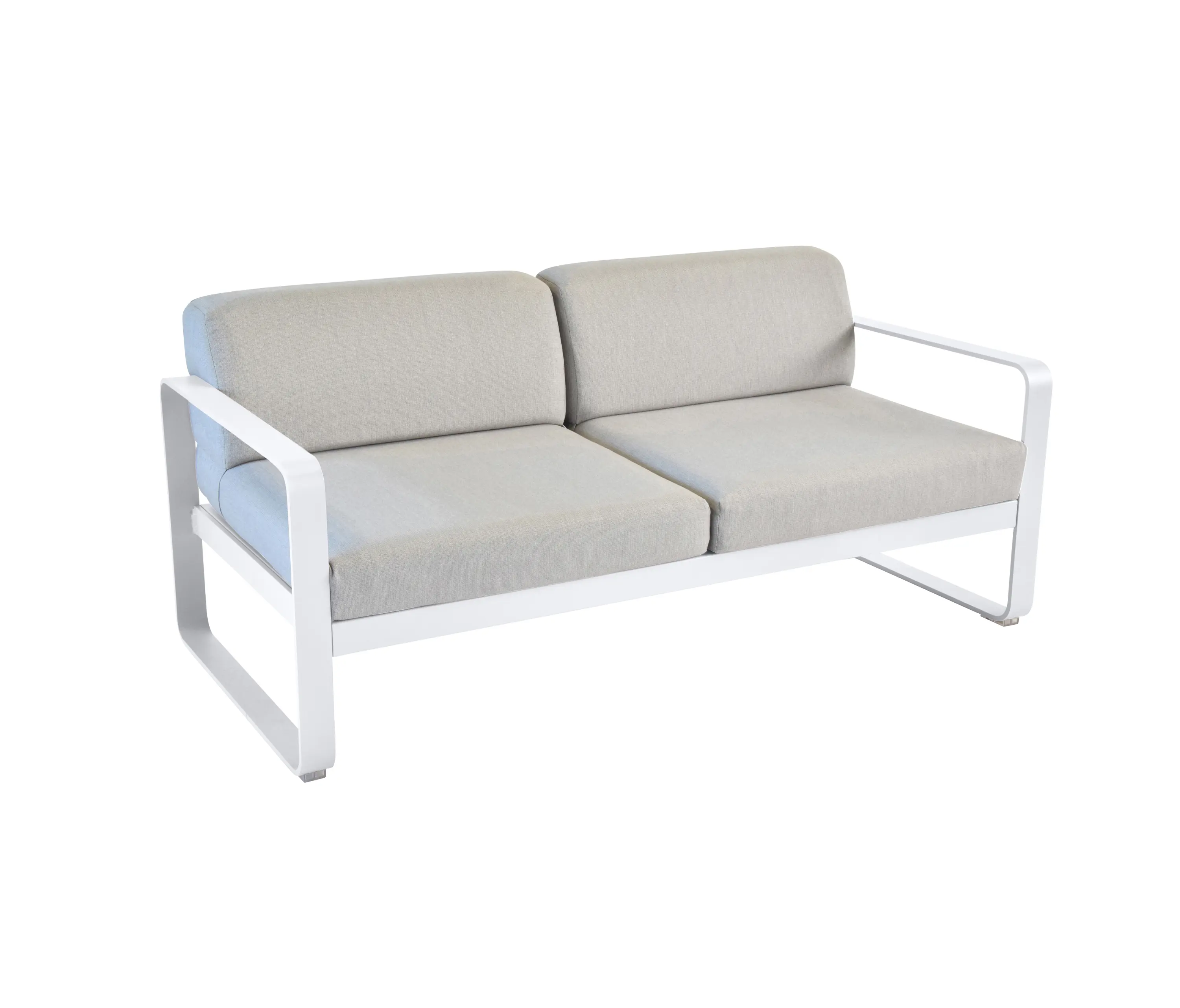 FERMOB - Bellevie | 2-Seater Sofa – Flannel Grey Cushions