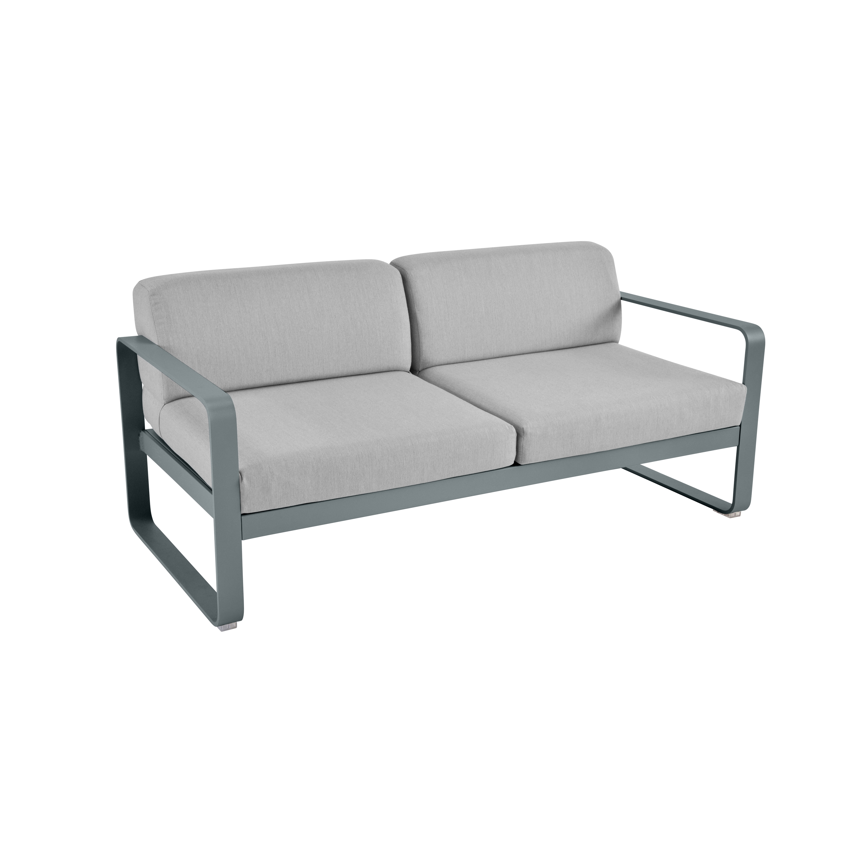 Display product Bellevie | 2-Seater Sofa – Flannel Grey Cushions from manufacturer FERMOB