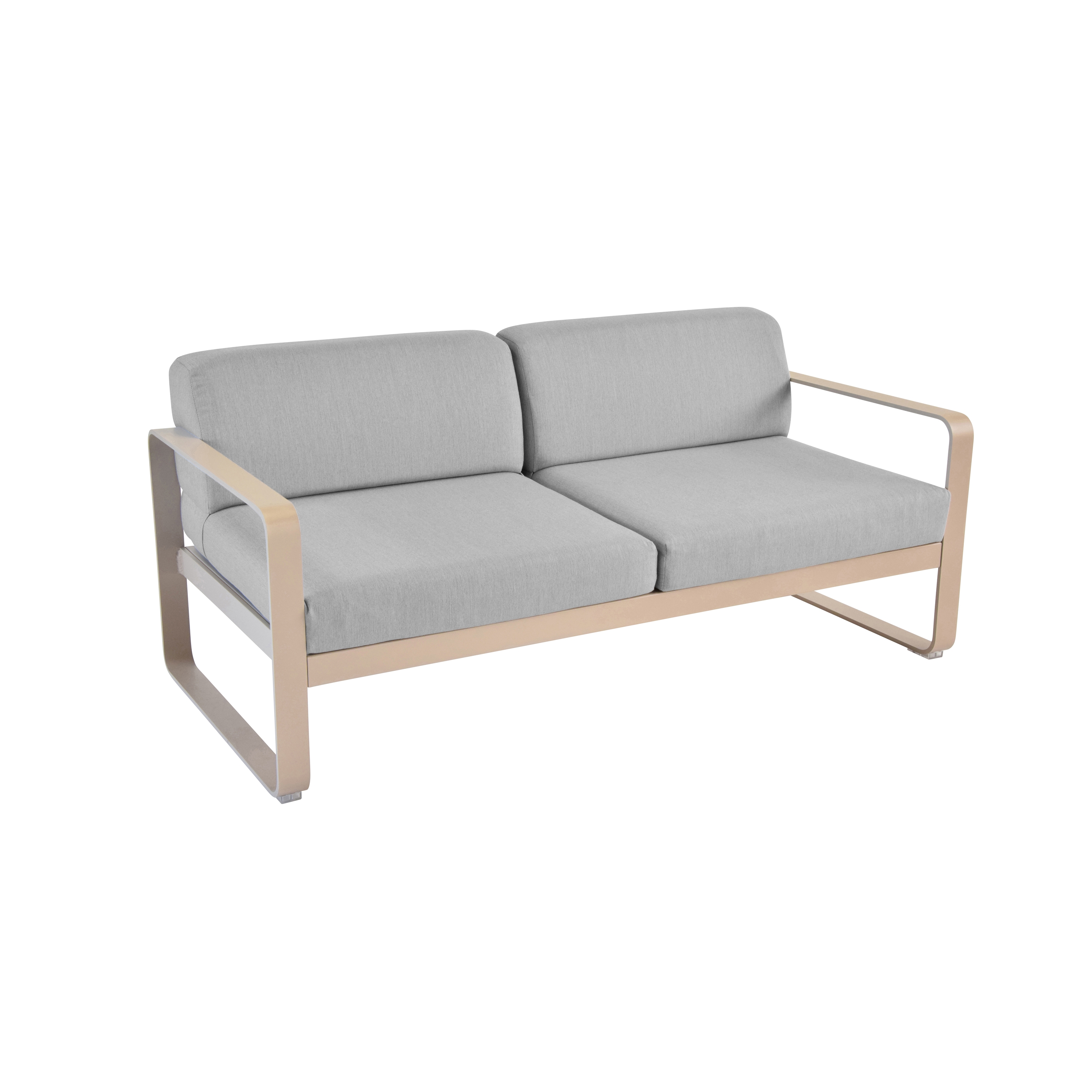 Display product Bellevie | 2-Seater Sofa – Flannel Grey Cushions from manufacturer FERMOB