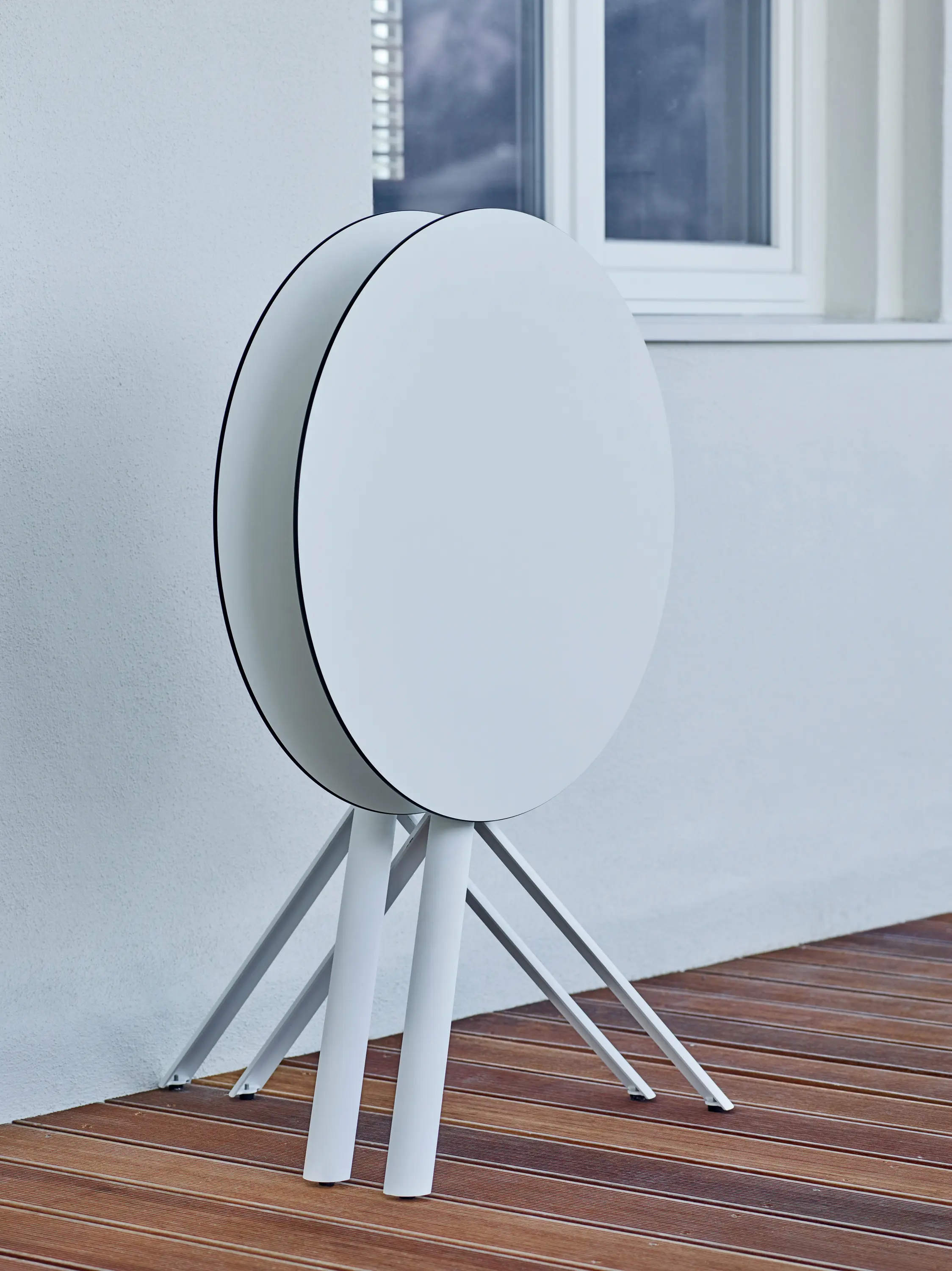 Weishäupl - Trio Bistro Table, Tabletop HPL Marmor schwarz