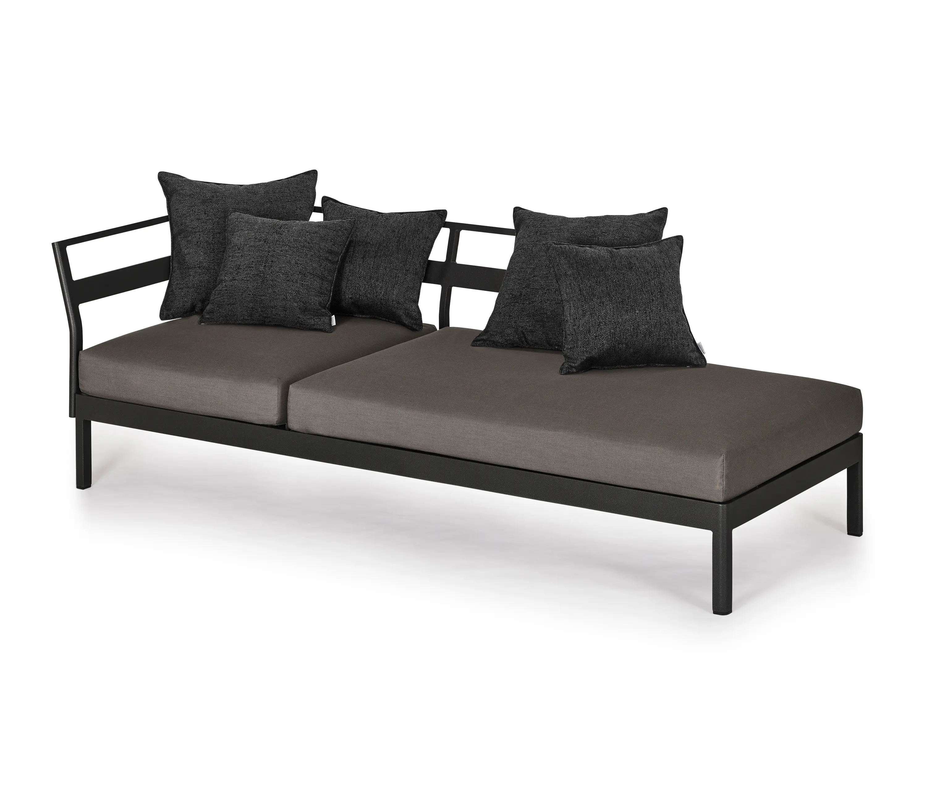 Weishäupl - Minu Lounger Element with 2-Seater Back- and Armrest left