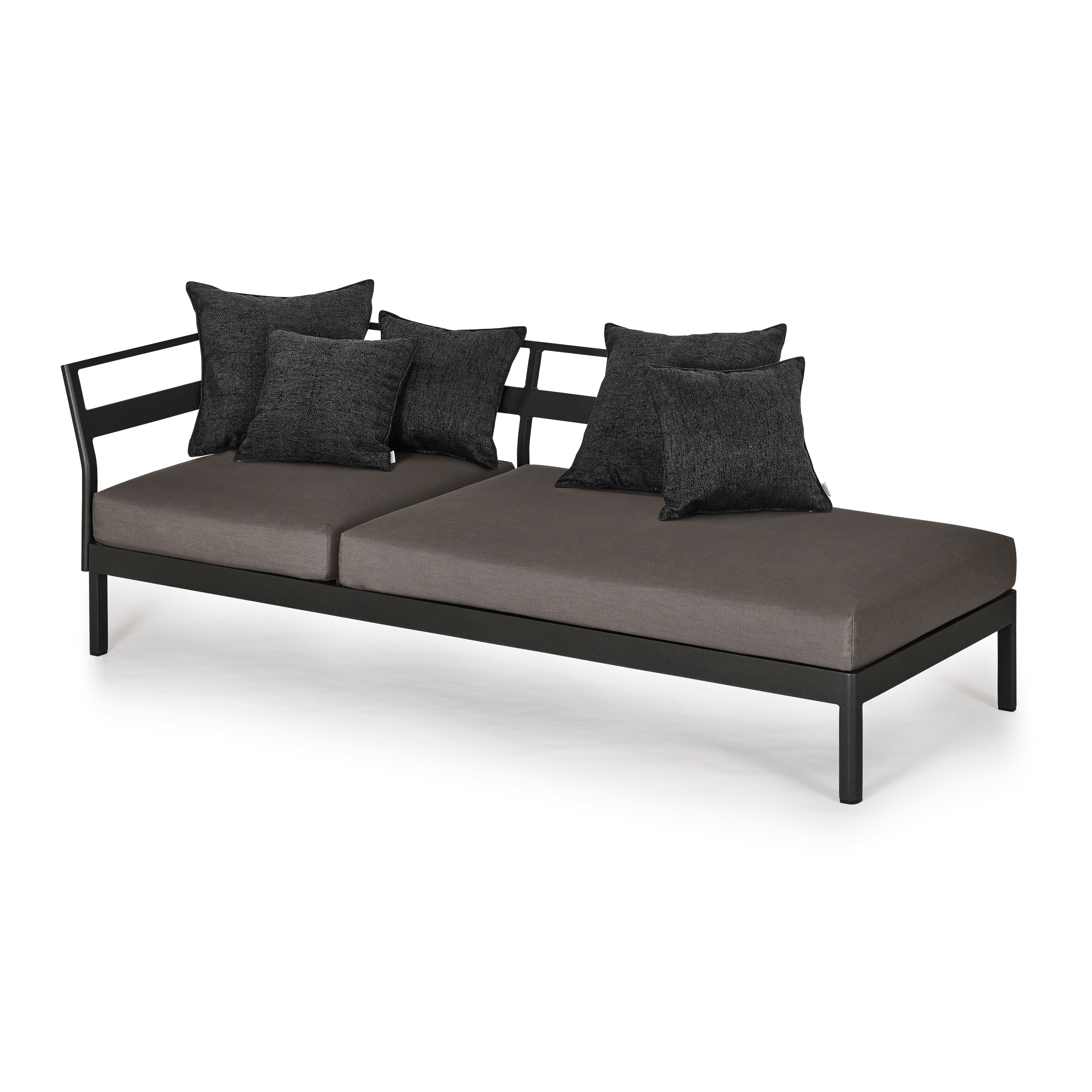 Afficher le produit Minu Lounger Element with 2-Seater Back- and Armrest left du fabricant Weishäupl