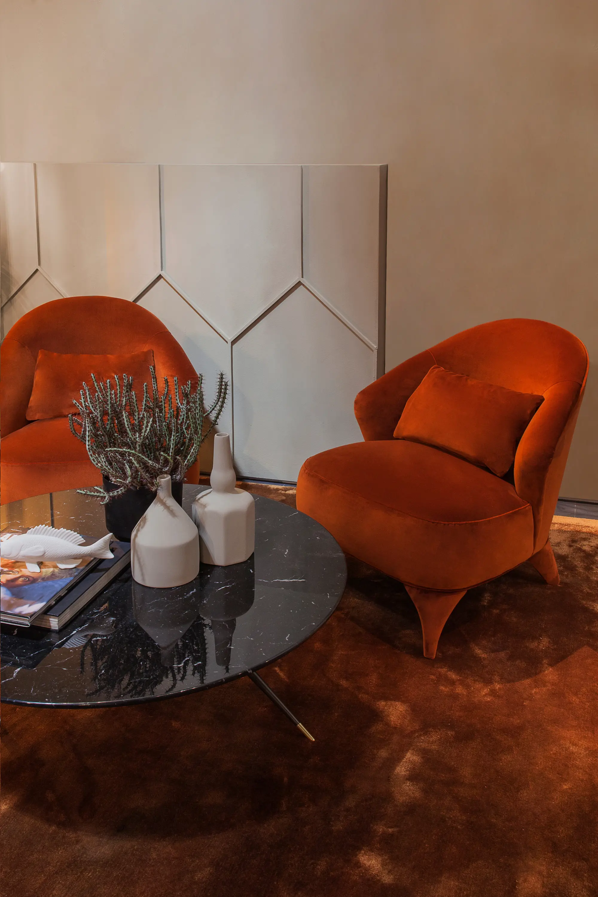 Vibieffe - 1950 Atmosfera Fauteuil bas, fauteuil haut