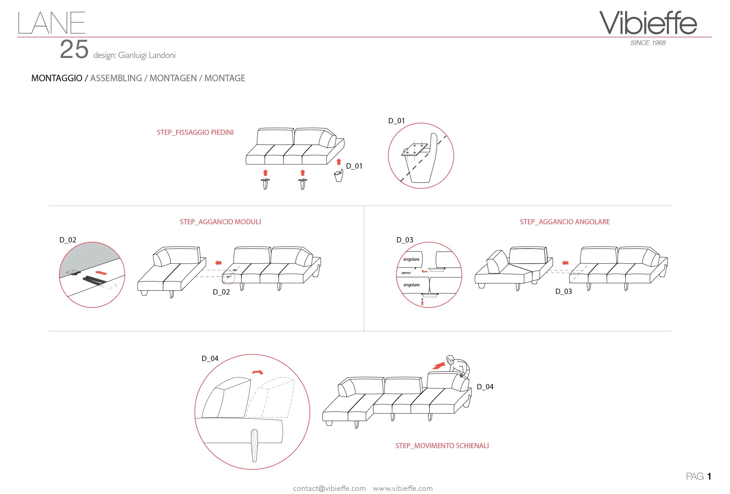 Vibieffe - 25 Lane sofas