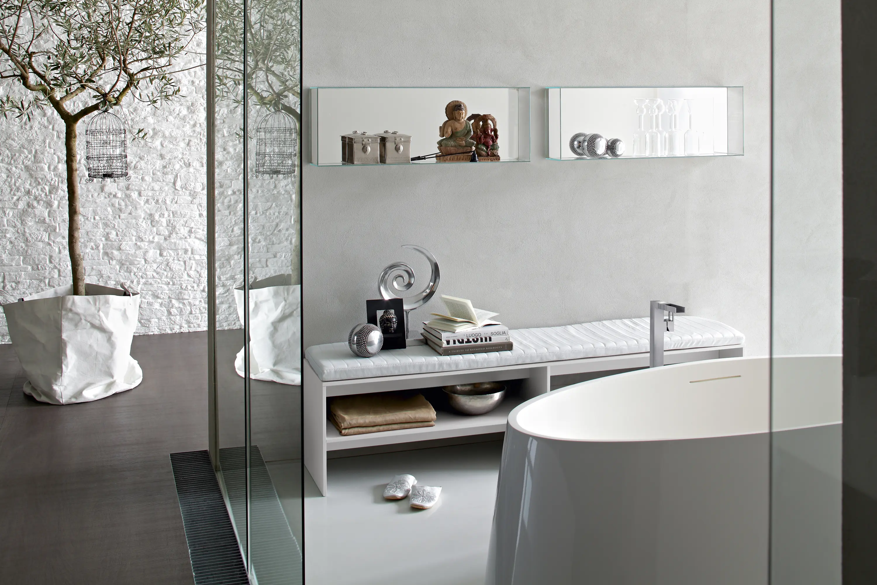 Toscoquattro - Object/towels holder on wheels
