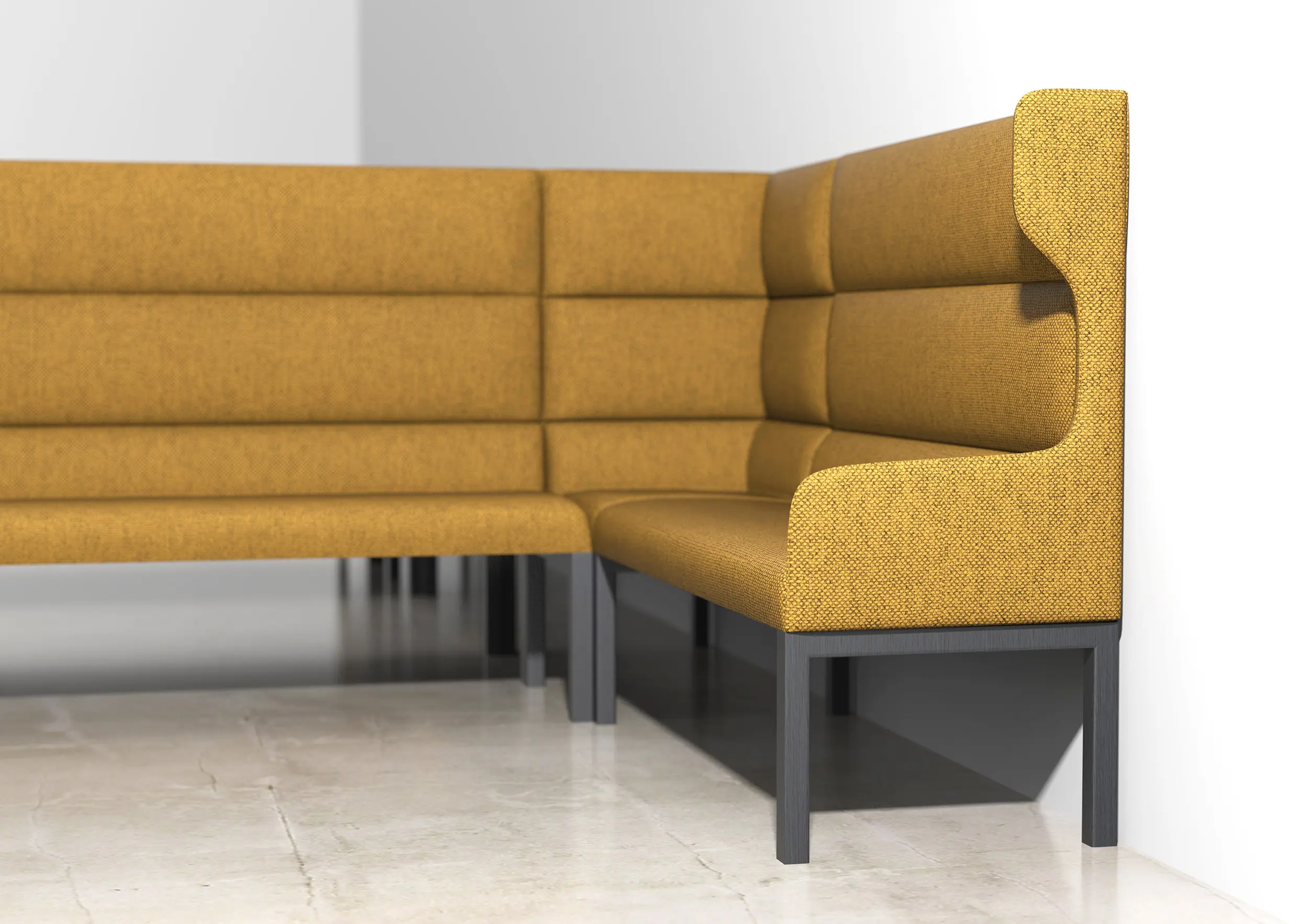 Rossin srl - aris wall - Bench low, backrest low, no armrest
