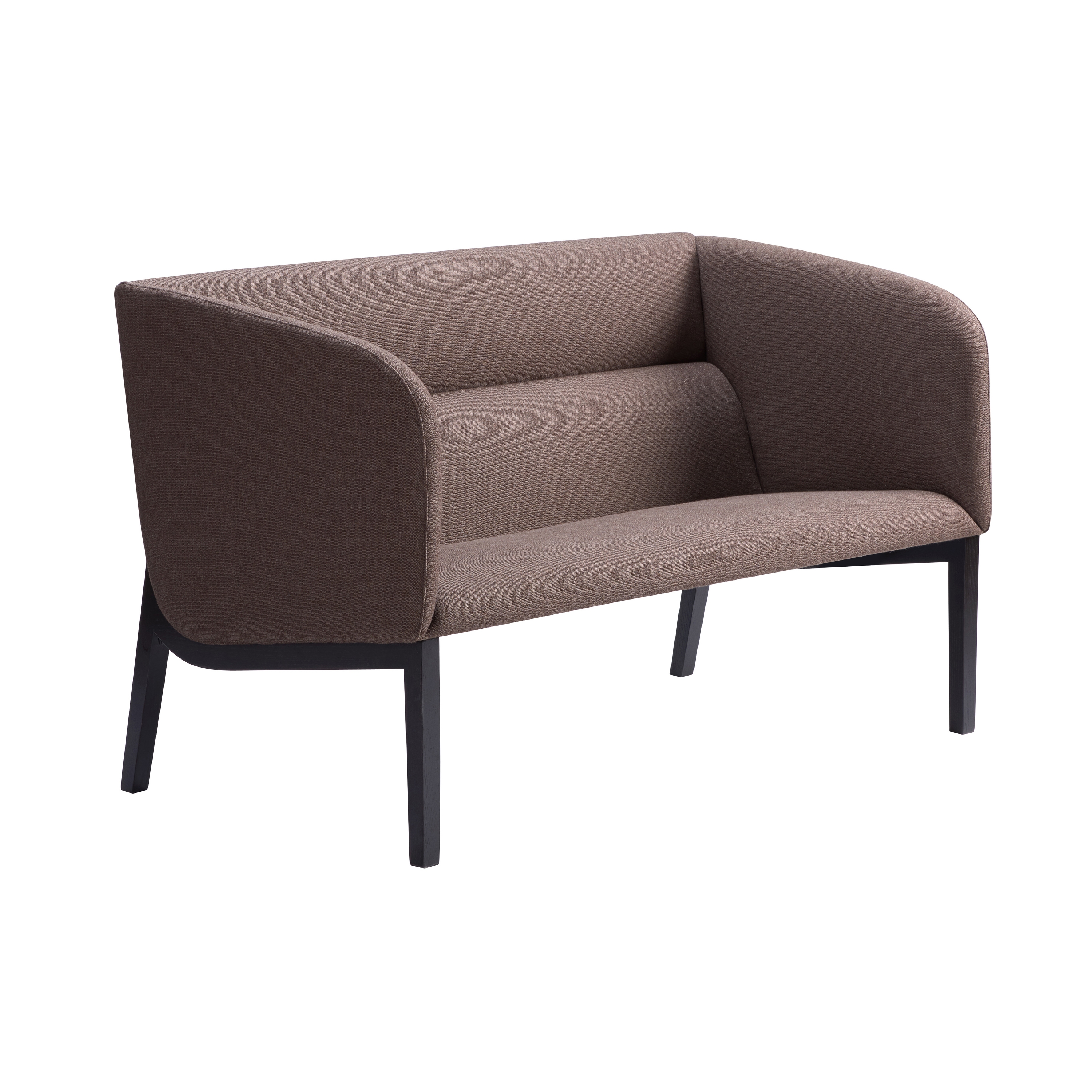 Display product aris lounge - 2-seater sofa low, closed armrests from manufacturer Rossin srl