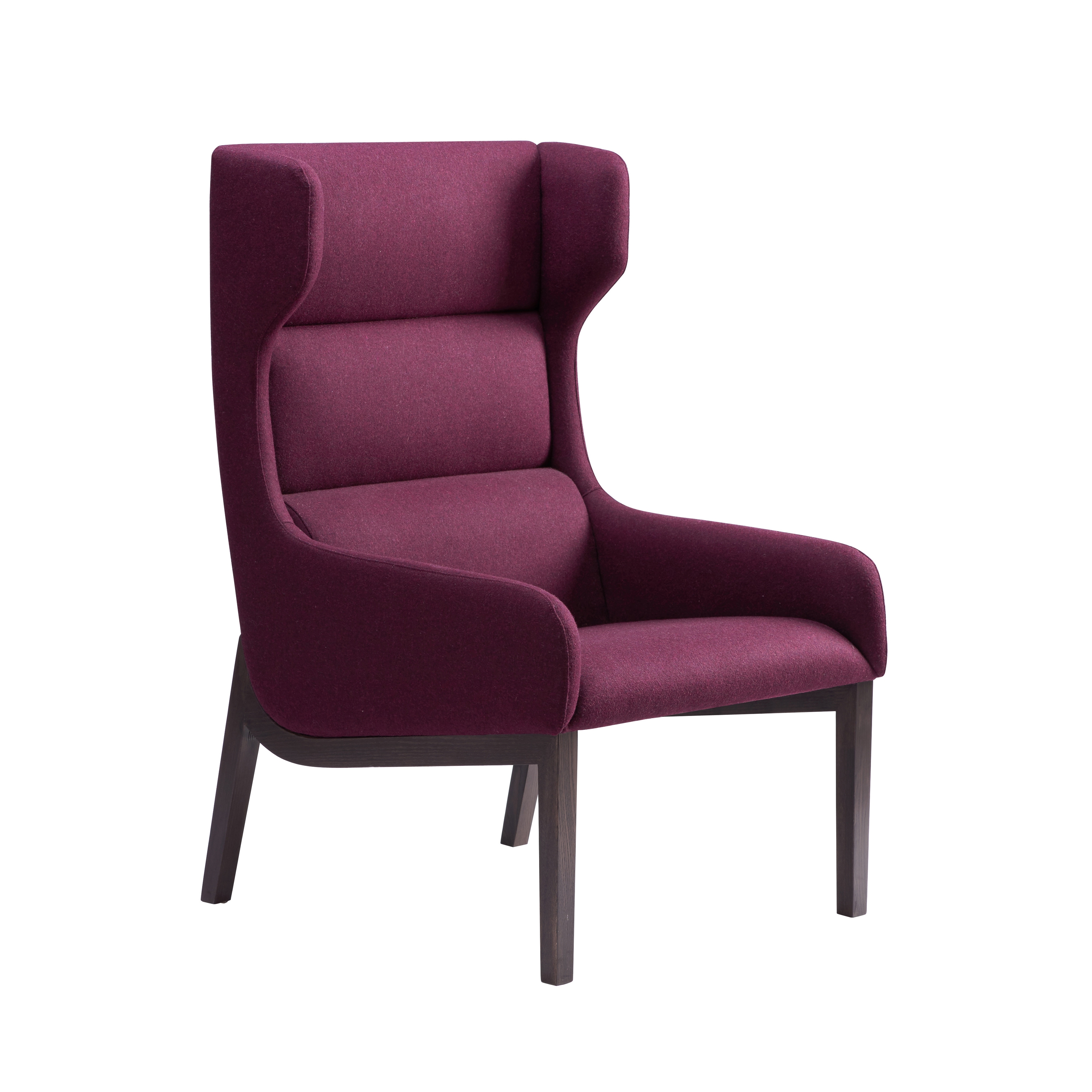 Display product aris lounge - Armchair high, open armrests from manufacturer Rossin srl