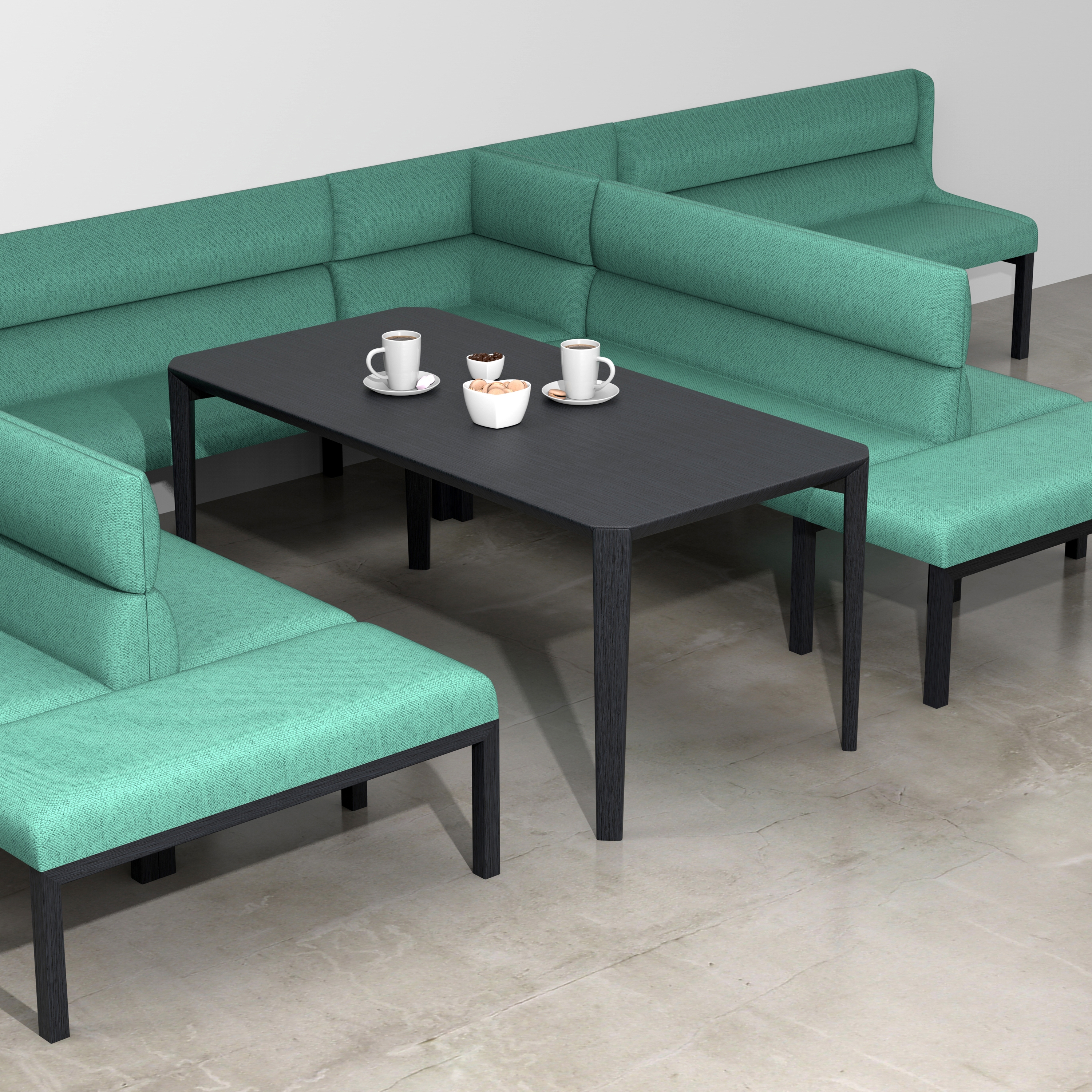 Mostra il prodotto aris wall - Bench low, backrest low, no armrest del produttore Rossin srl