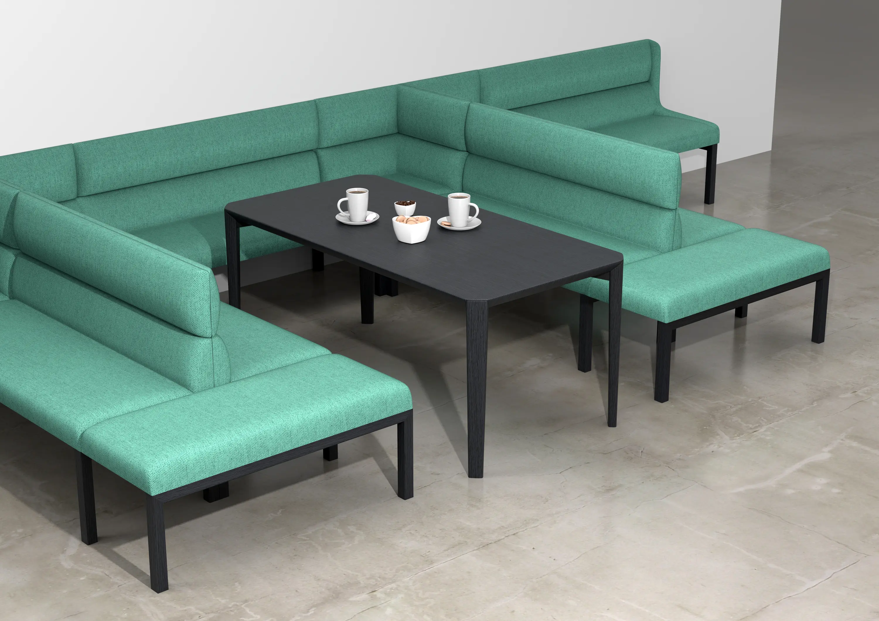 Rossin srl - aris wall - Bench low, backrest low, no armrest
