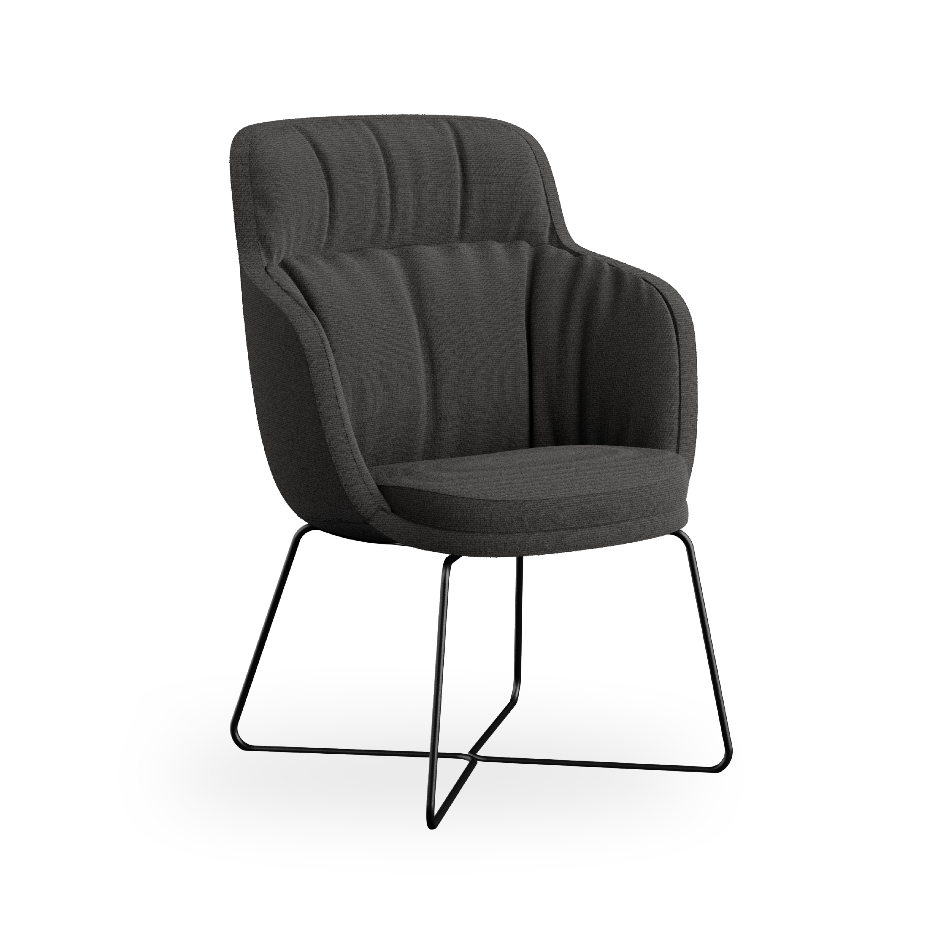 Display product cleo mini high - with wrinkels, metal sled pedestal from manufacturer Rossin srl