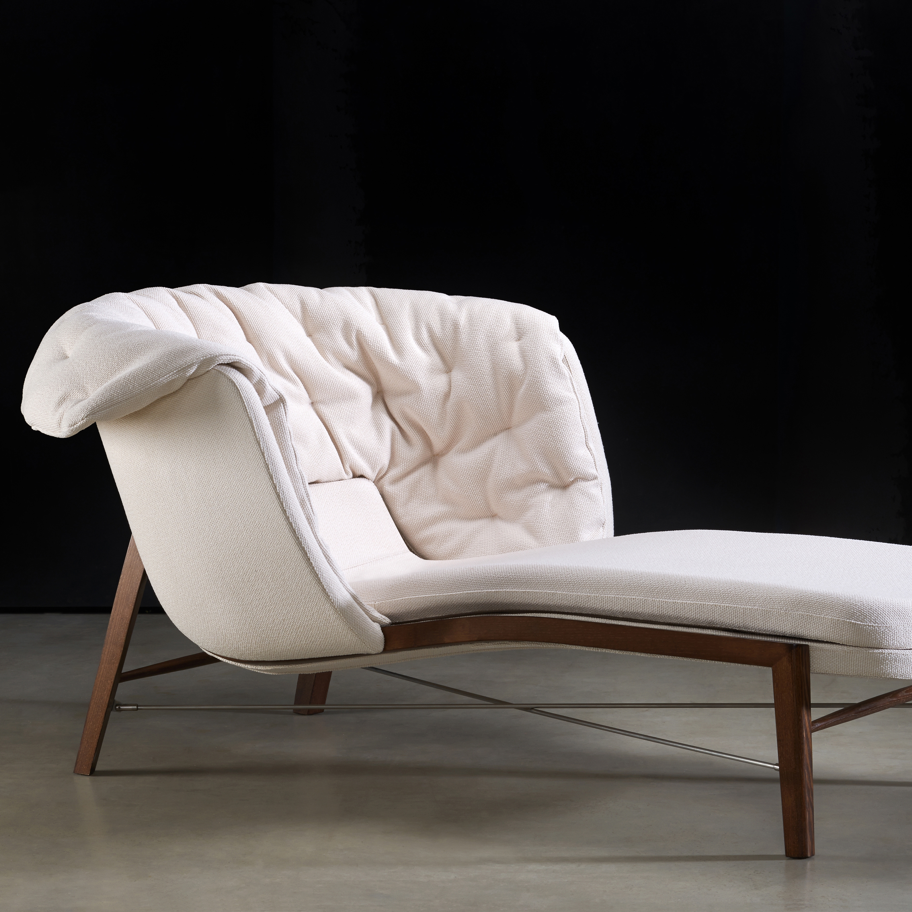 Display product cleo wood - Chaise longue from manufacturer Rossin srl