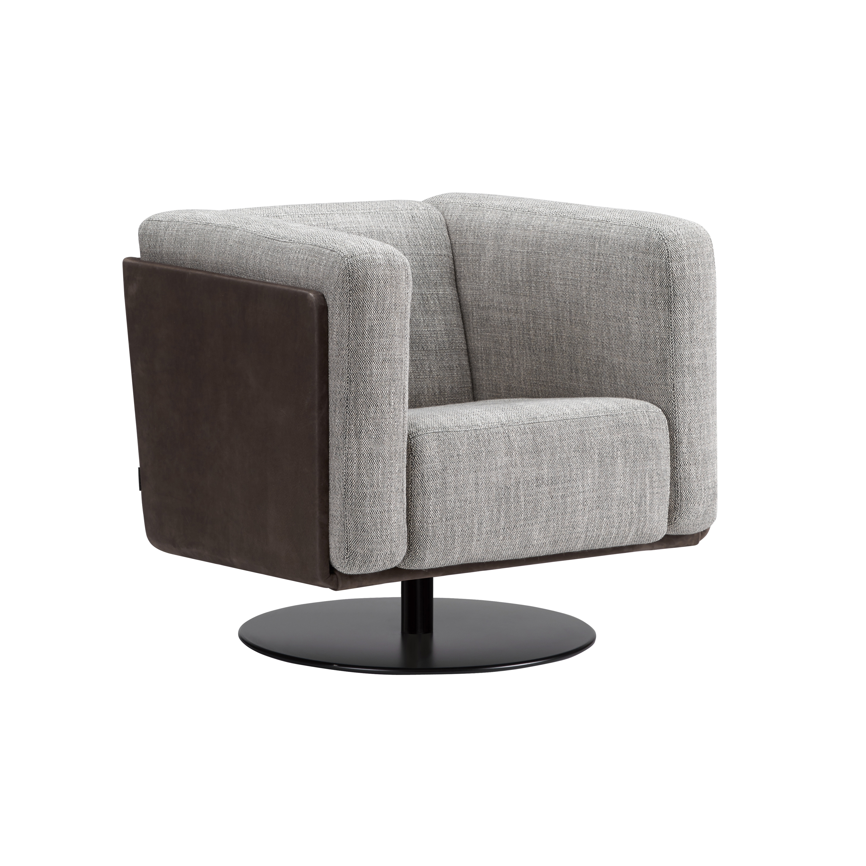 Display product coco - Lounge armchair, svivel, with round base from manufacturer Rossin srl