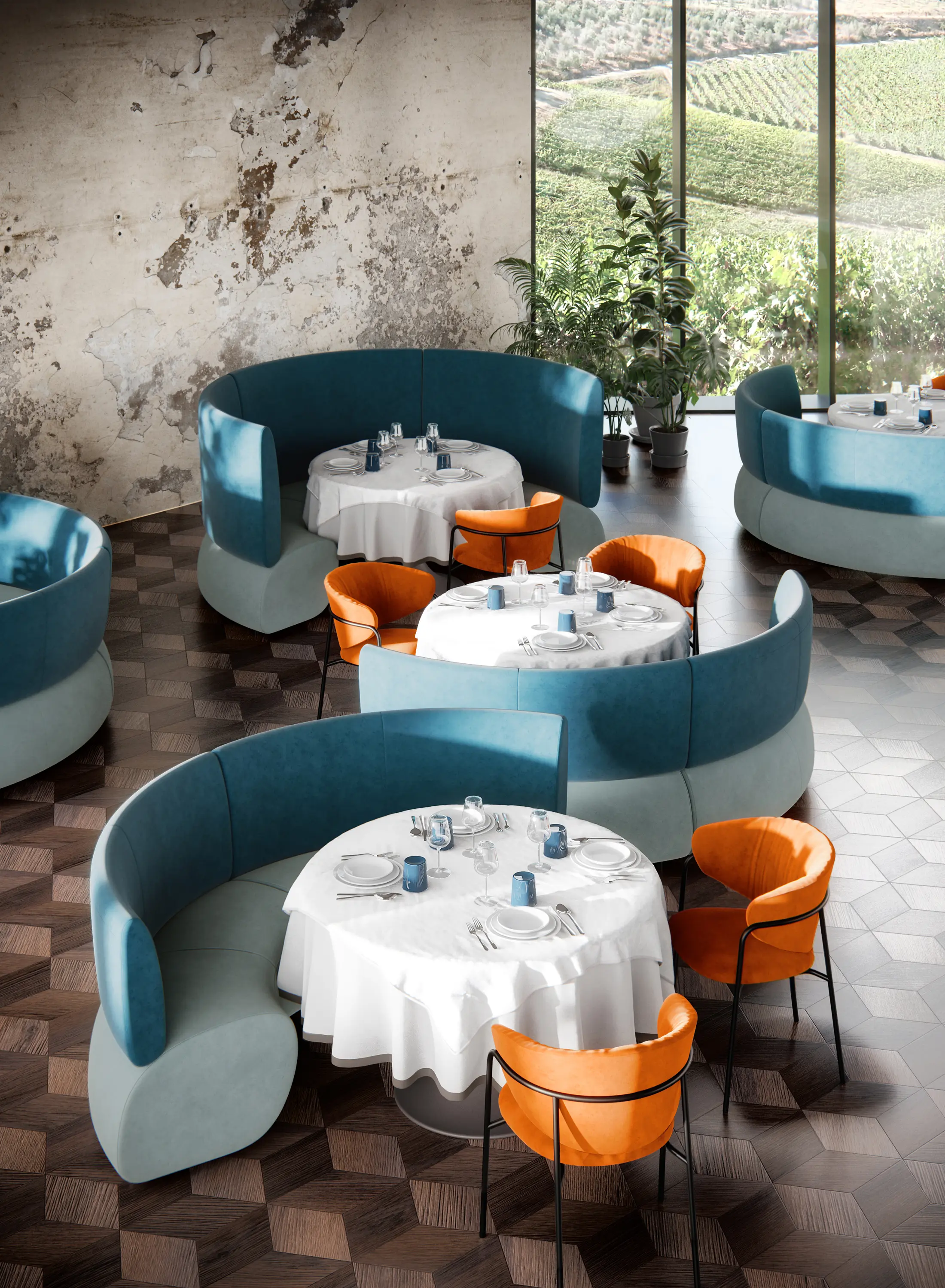 Rossin srl - rail - Rundelement 72°Rücken nieder