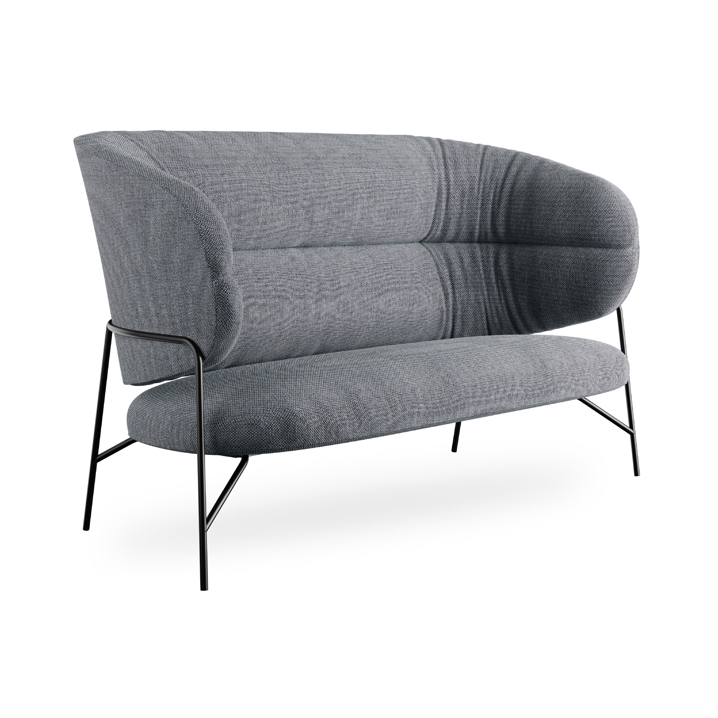 Display product samurai - 2-seater lounge sofa, high backrest from manufacturer Rossin srl