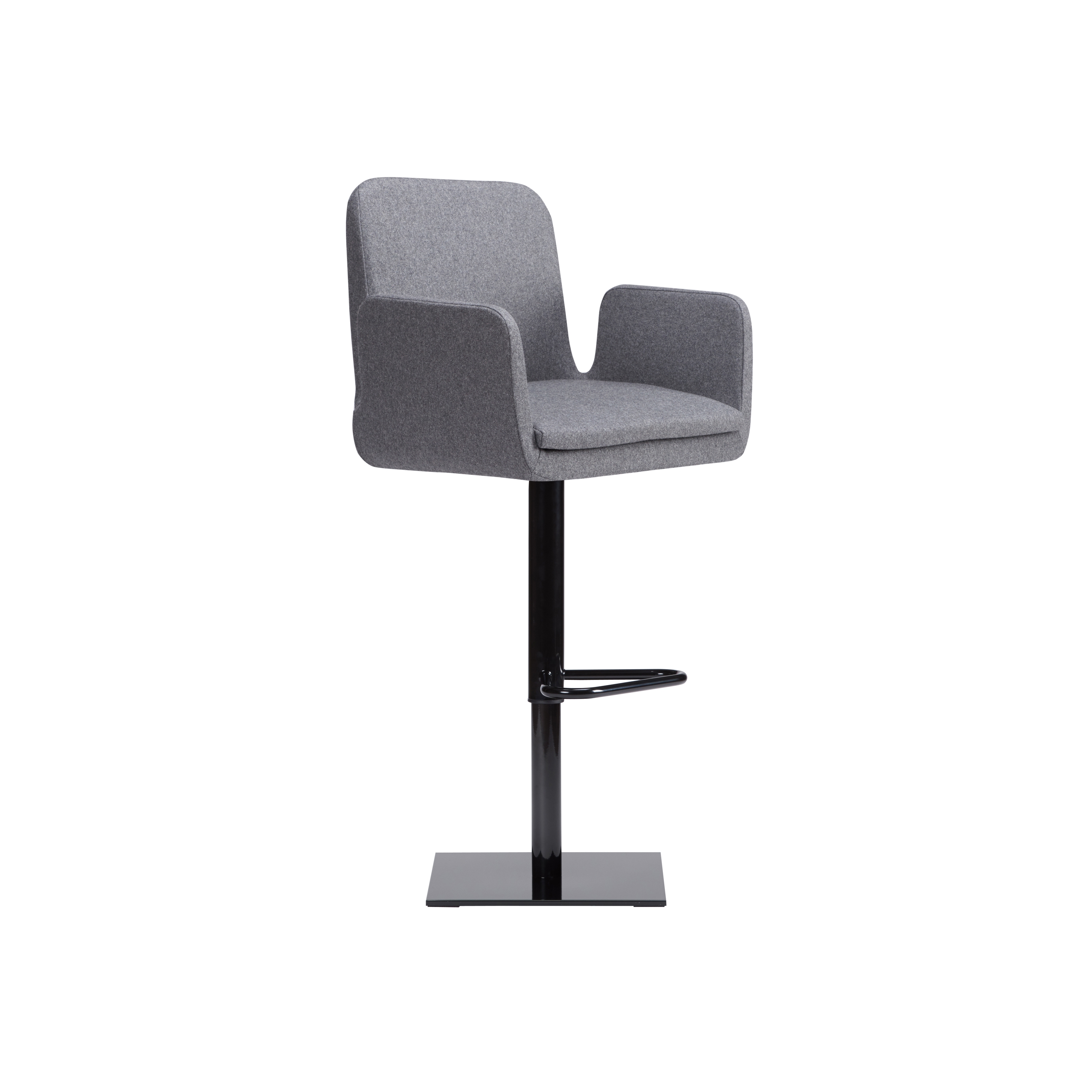 Display product sofie - Barstool with armrests, rotating base black from manufacturer Rossin srl