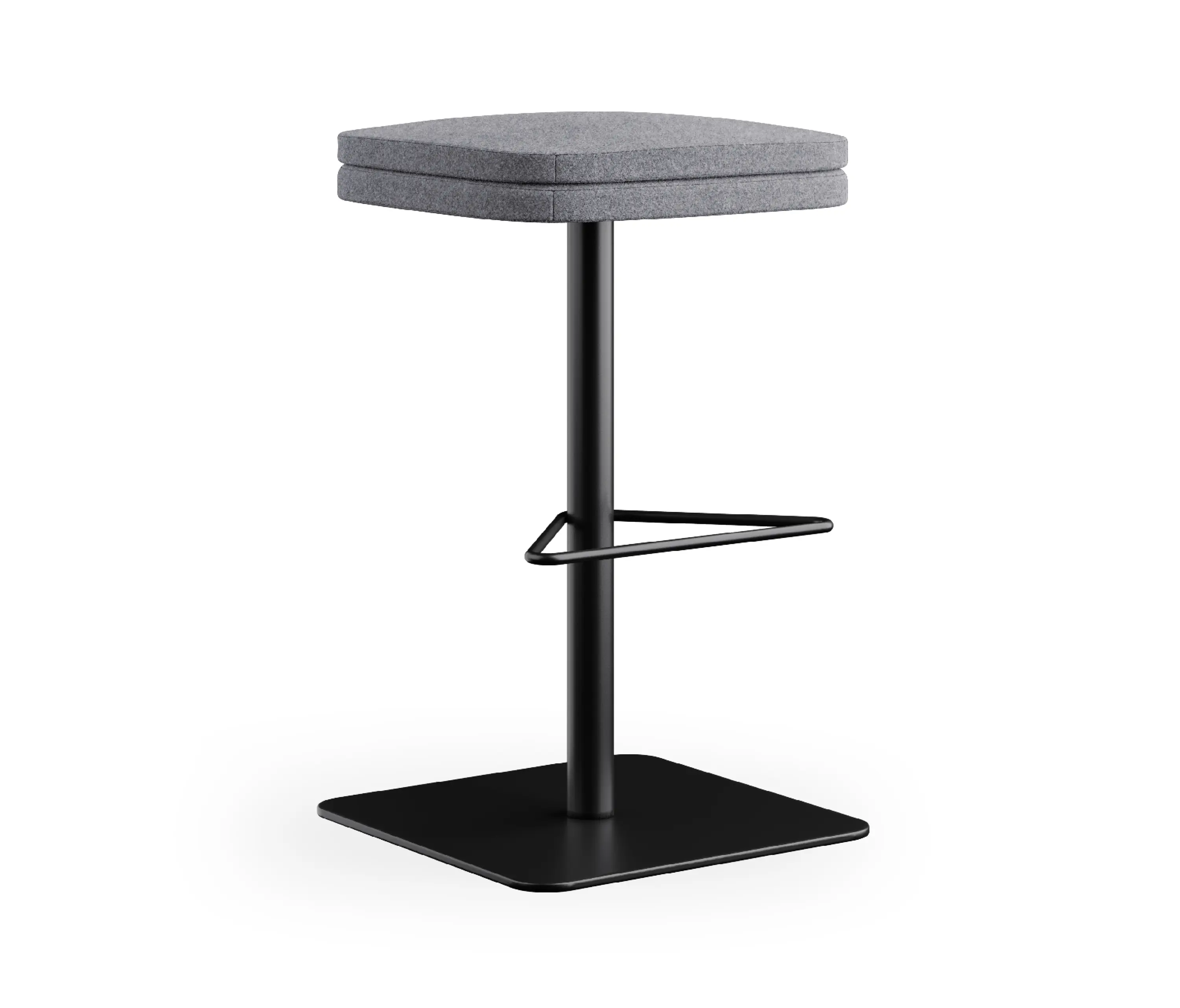 Rossin srl - sofie - Tabouret de bar sans dossier,piètement tournant noir, dossier bas