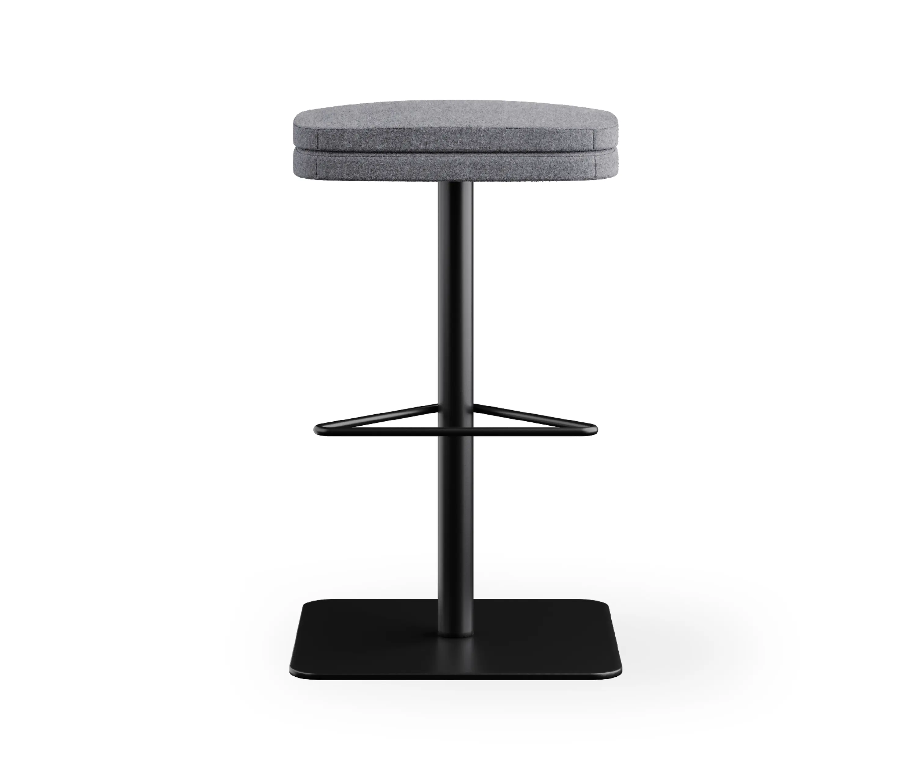 Rossin srl - sofie - Tabouret de bar sans dossier,piètement tournant noir, dossier bas