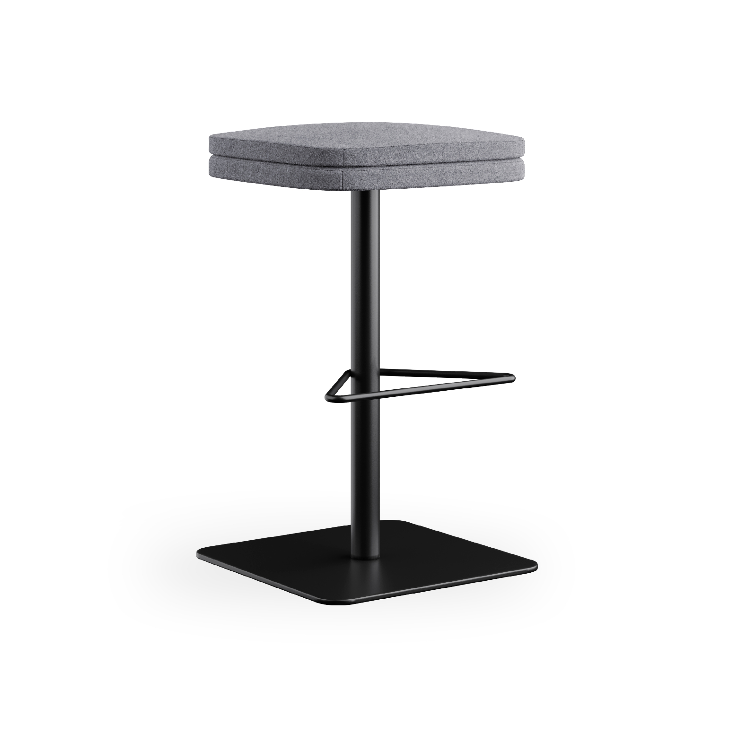 Display product sofie - Barstool without back, rotating base black, low back from manufacturer Rossin srl