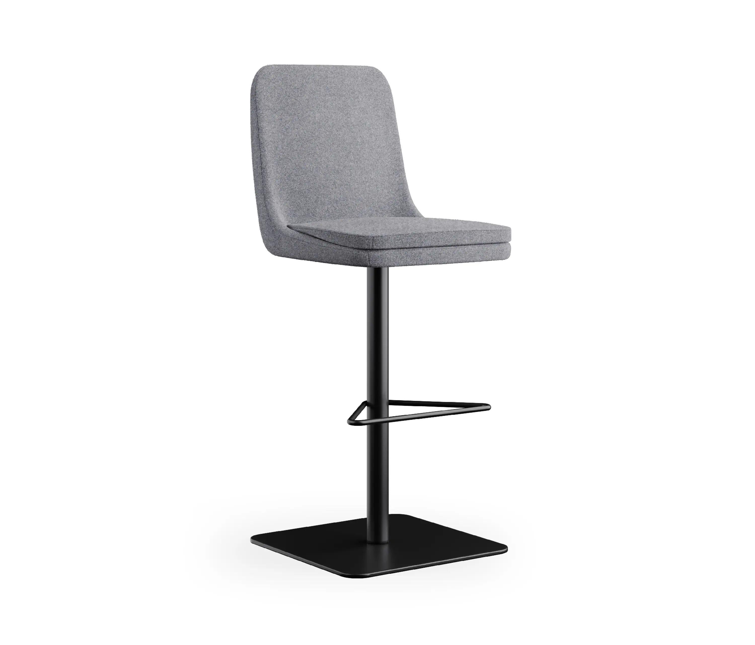Rossin srl - sofie - Barstool, rotating base black, high back