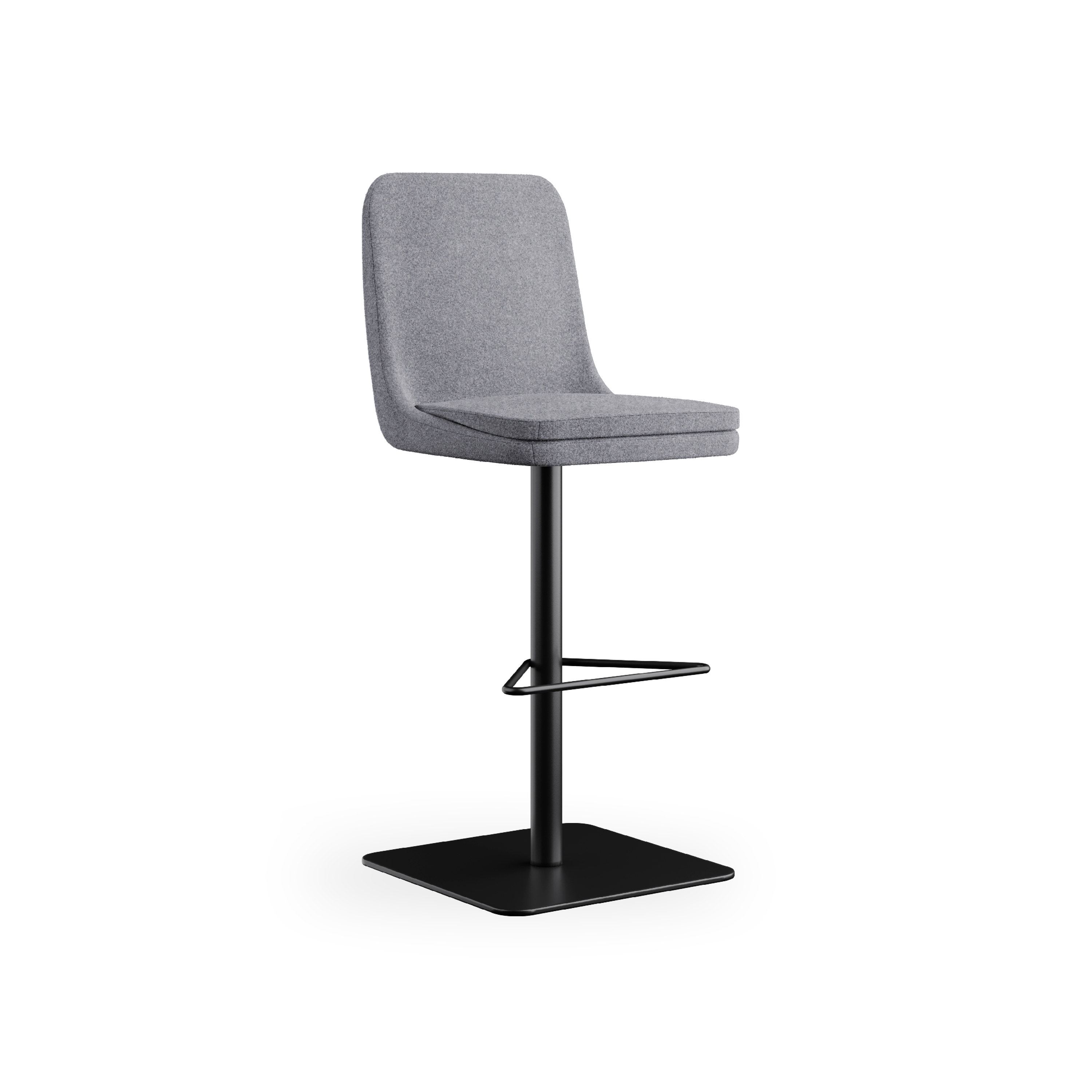 Afficher le produit sofie - Tabouret de bar,piètement tournant noir, dossier haut du fabricant Rossin srl