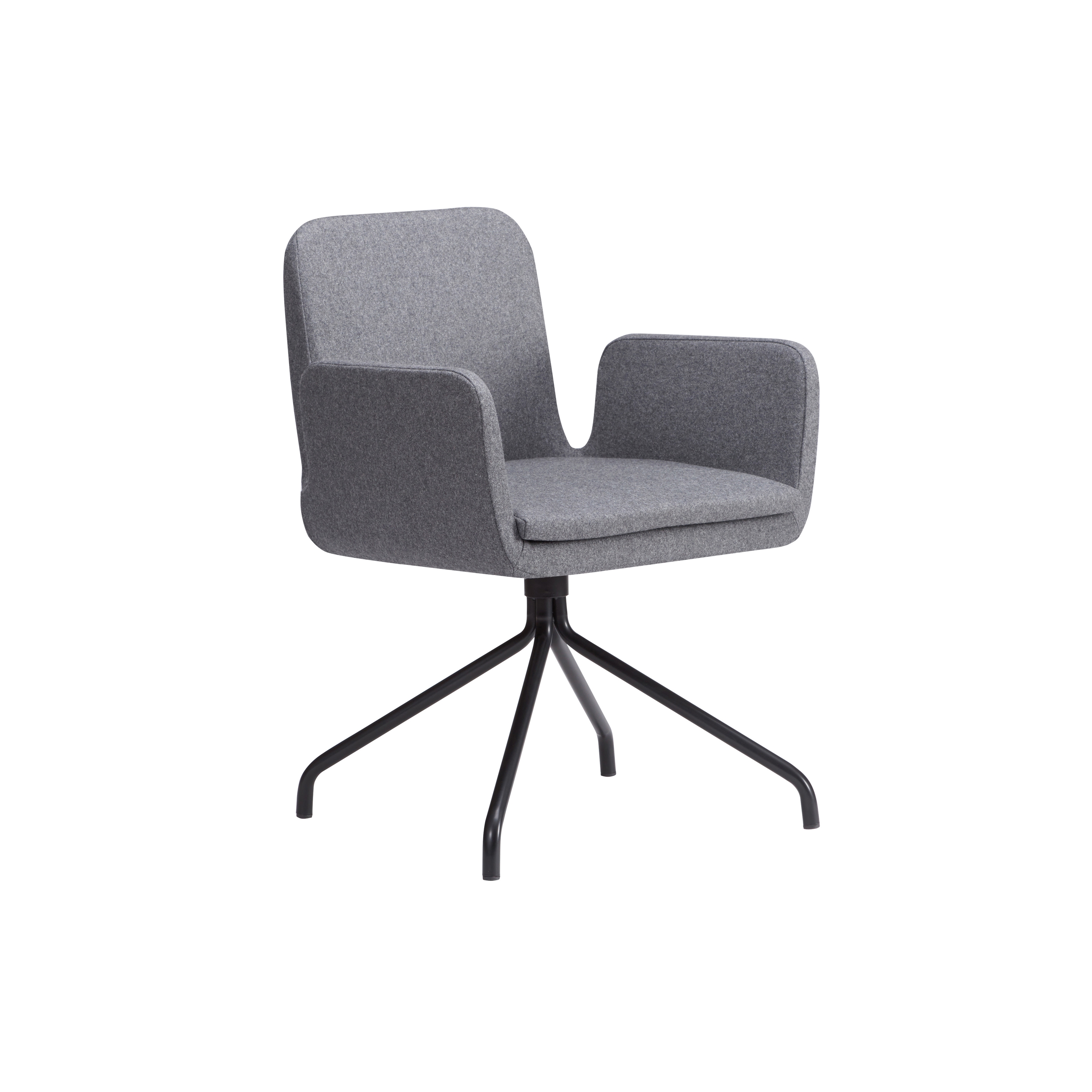 Display product sofie - Small armchair, with swivel black base from manufacturer Rossin srl