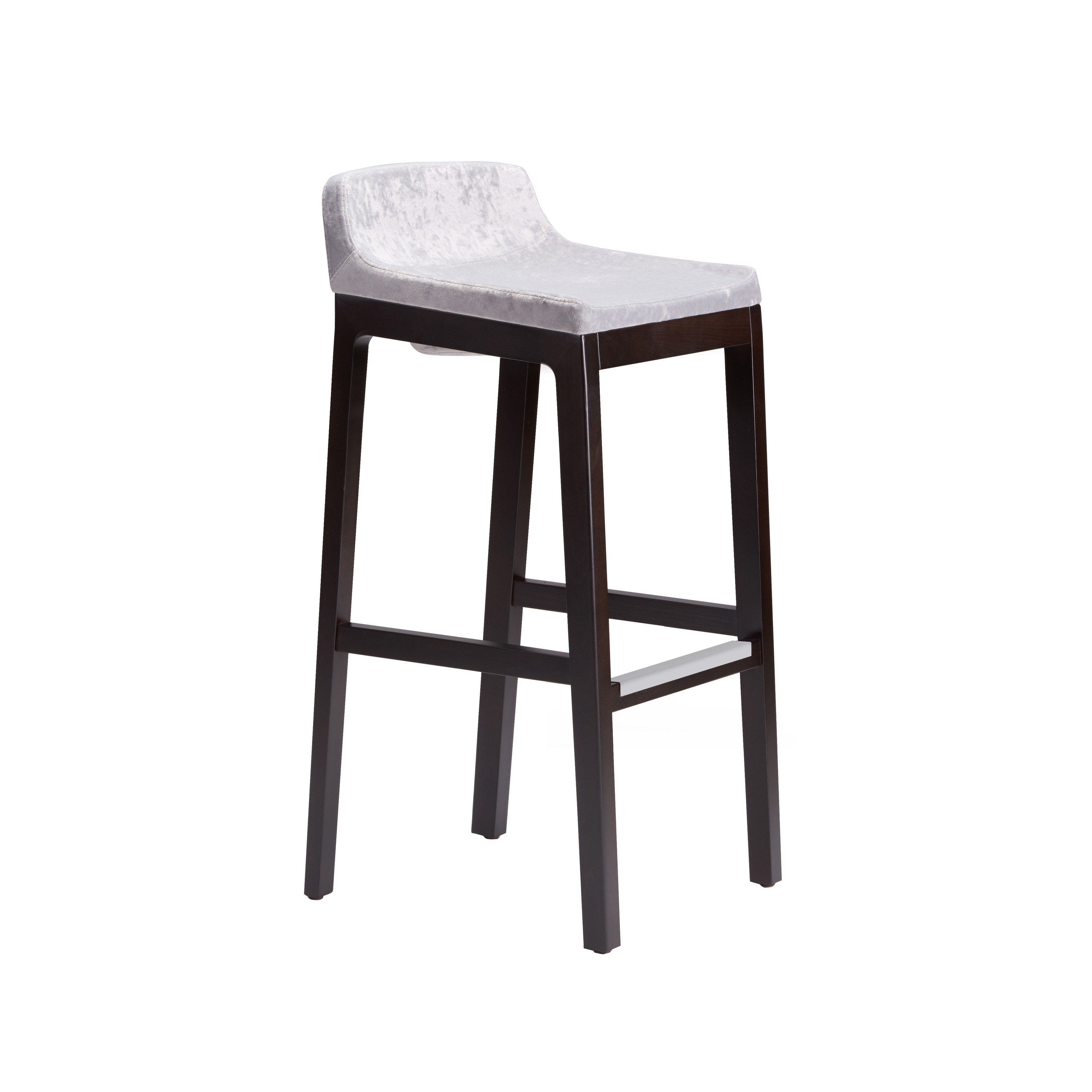 Display product tonic wood - Barstool with low backrest from manufacturer Rossin srl