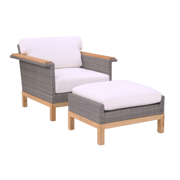 Mostra il prodotto Azores Lounge Chair + Ottoman del produttore Kingsley Bate