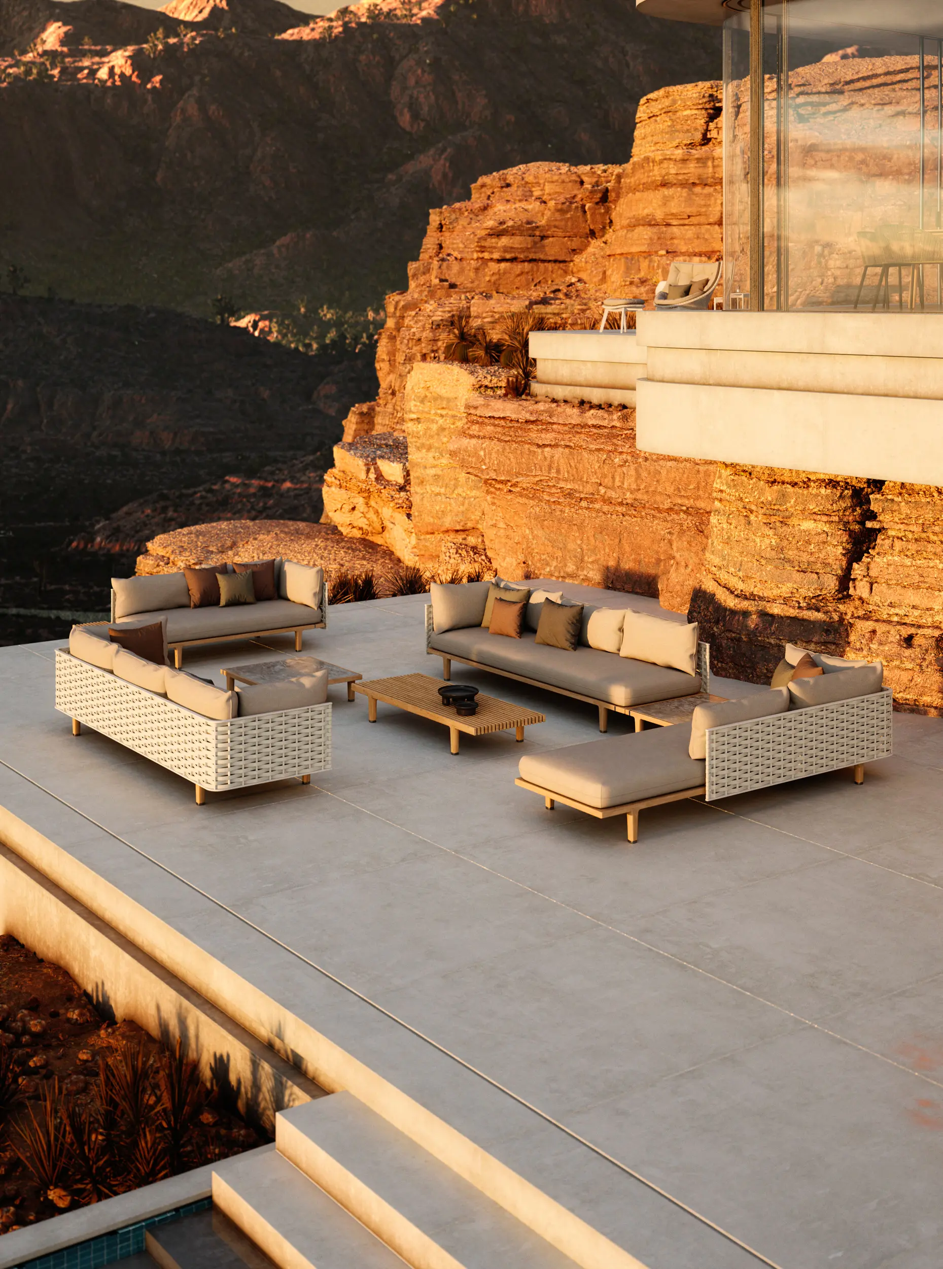 DEDON - SEALINE Extended Daybed left