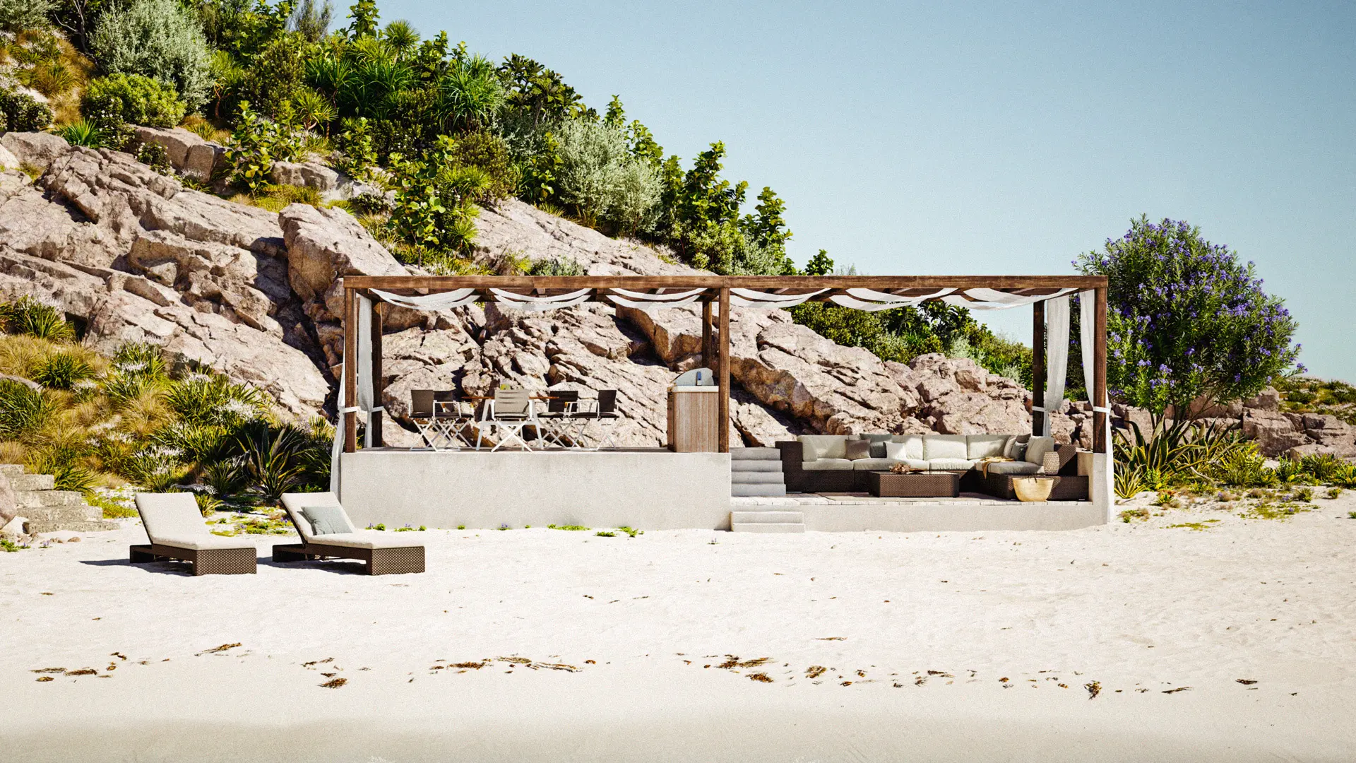 DEDON - SEAX footstool