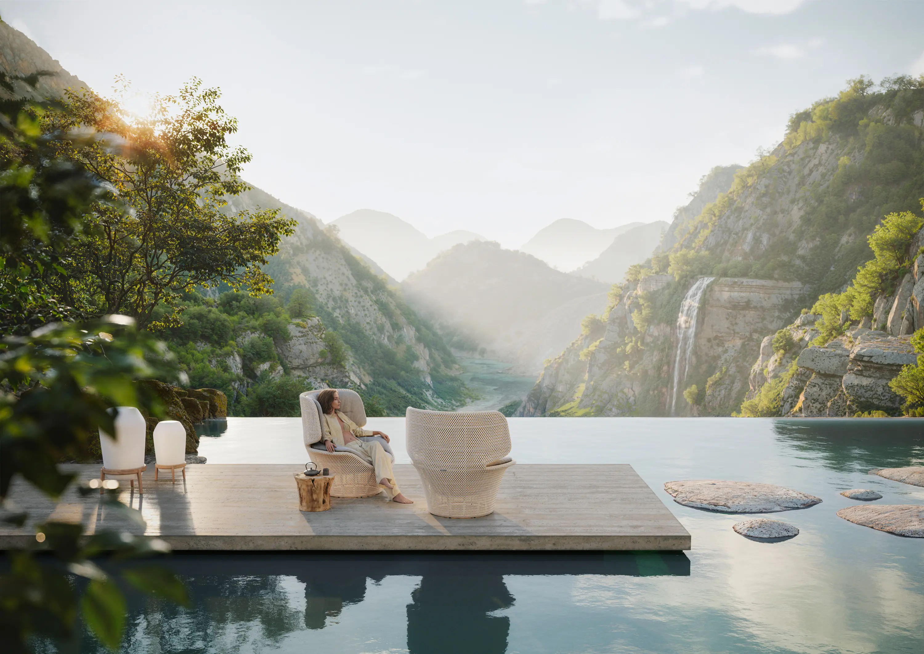 DEDON - SEASHELL GRAND Hochlehner