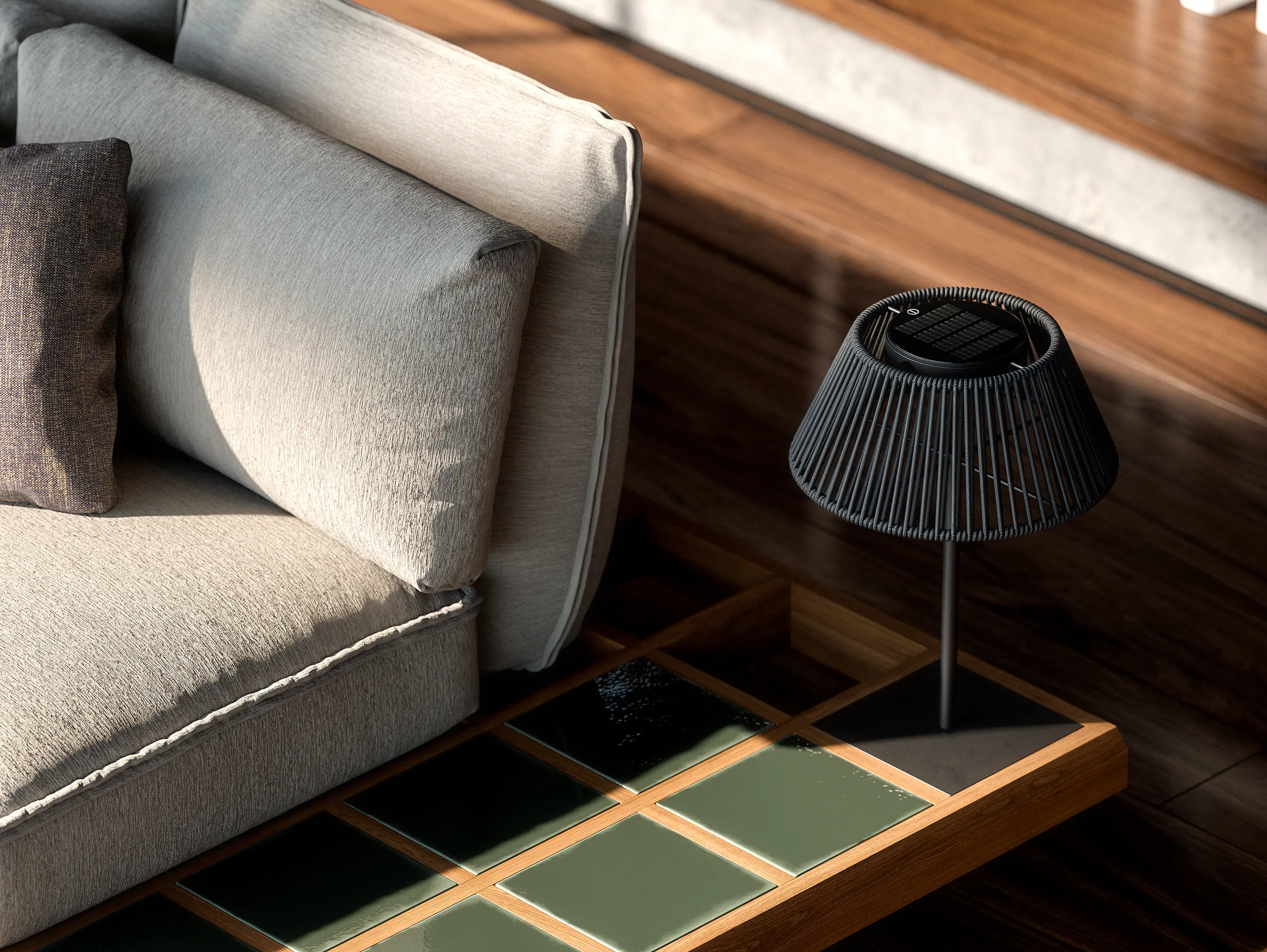 Royal Botania - Mozaix lounge element 195x100cm coated aluminium