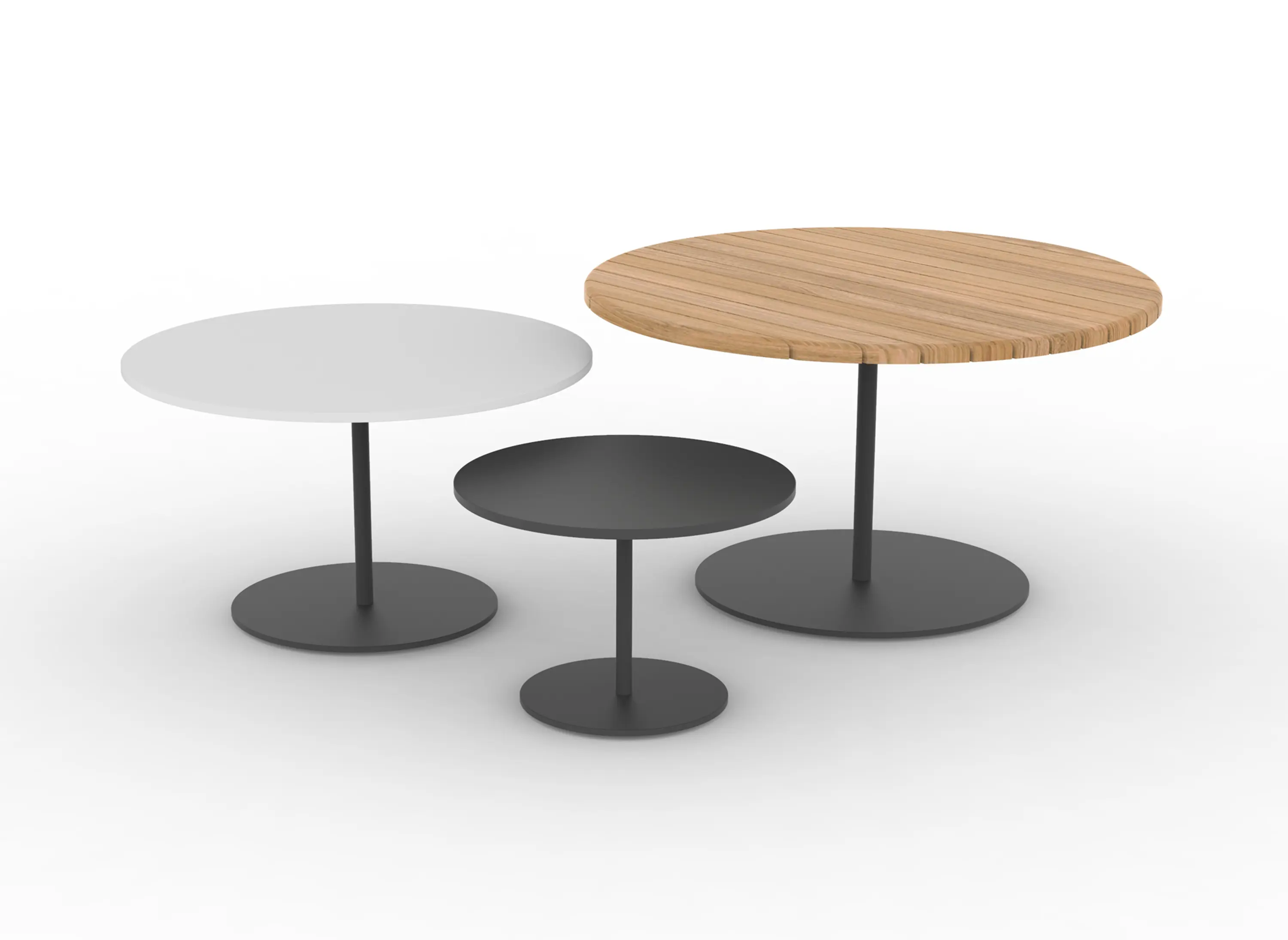 Royal Botania - Butler round table 90 standard dining ceramic top