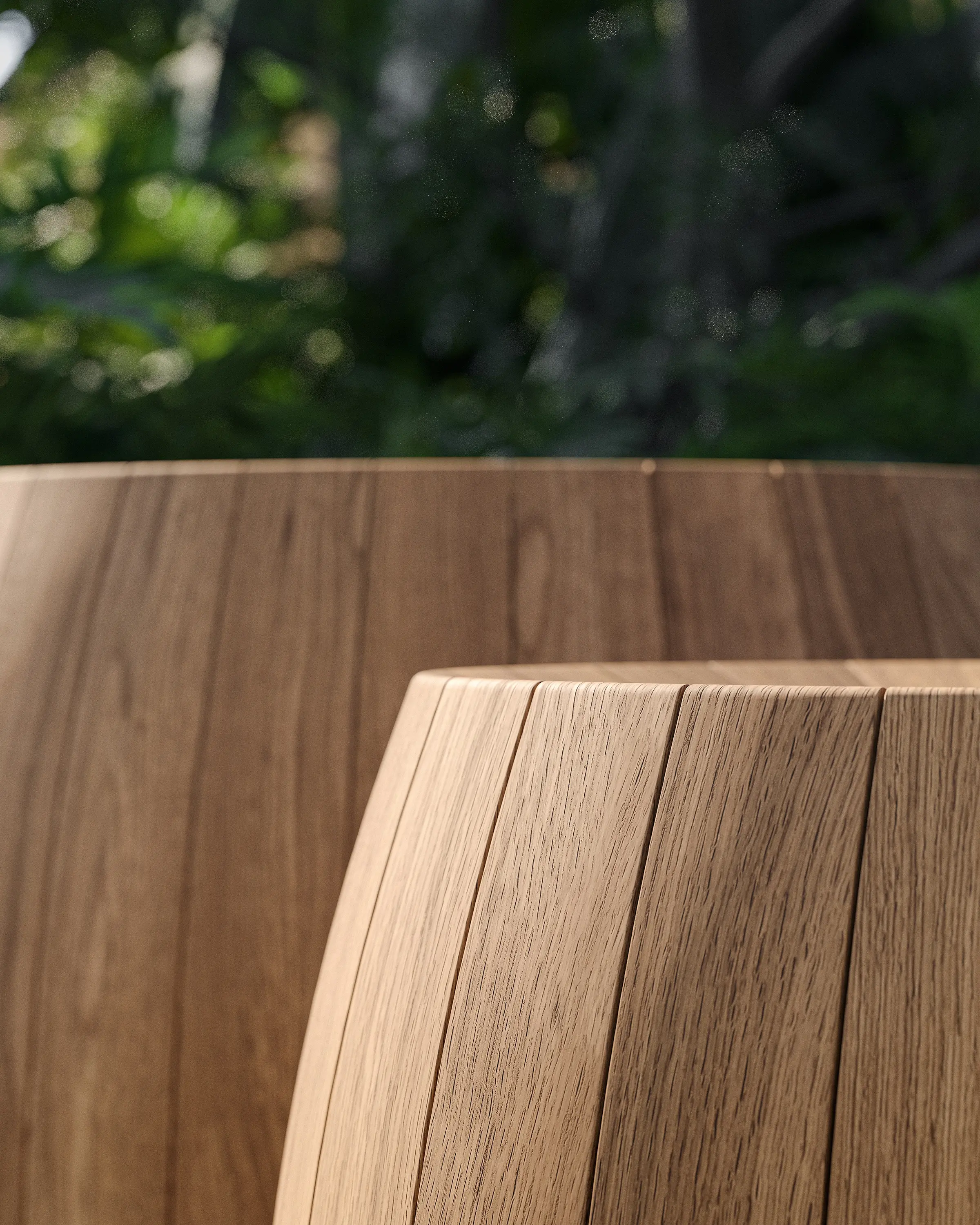 Royal Botania - Bariq teak planter Ø90