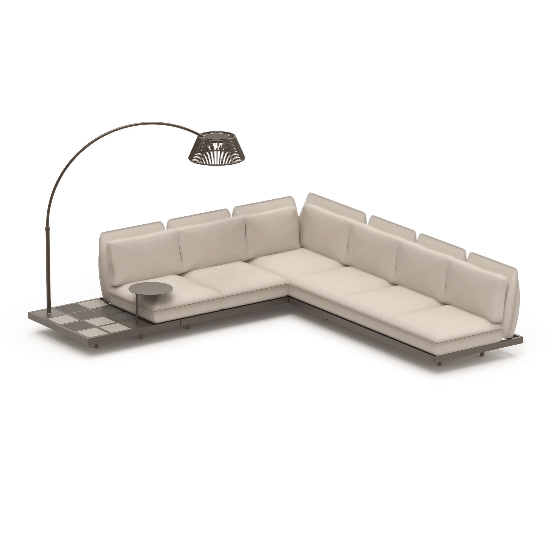 Display product Mozaix modular lounge from manufacturer Royal Botania