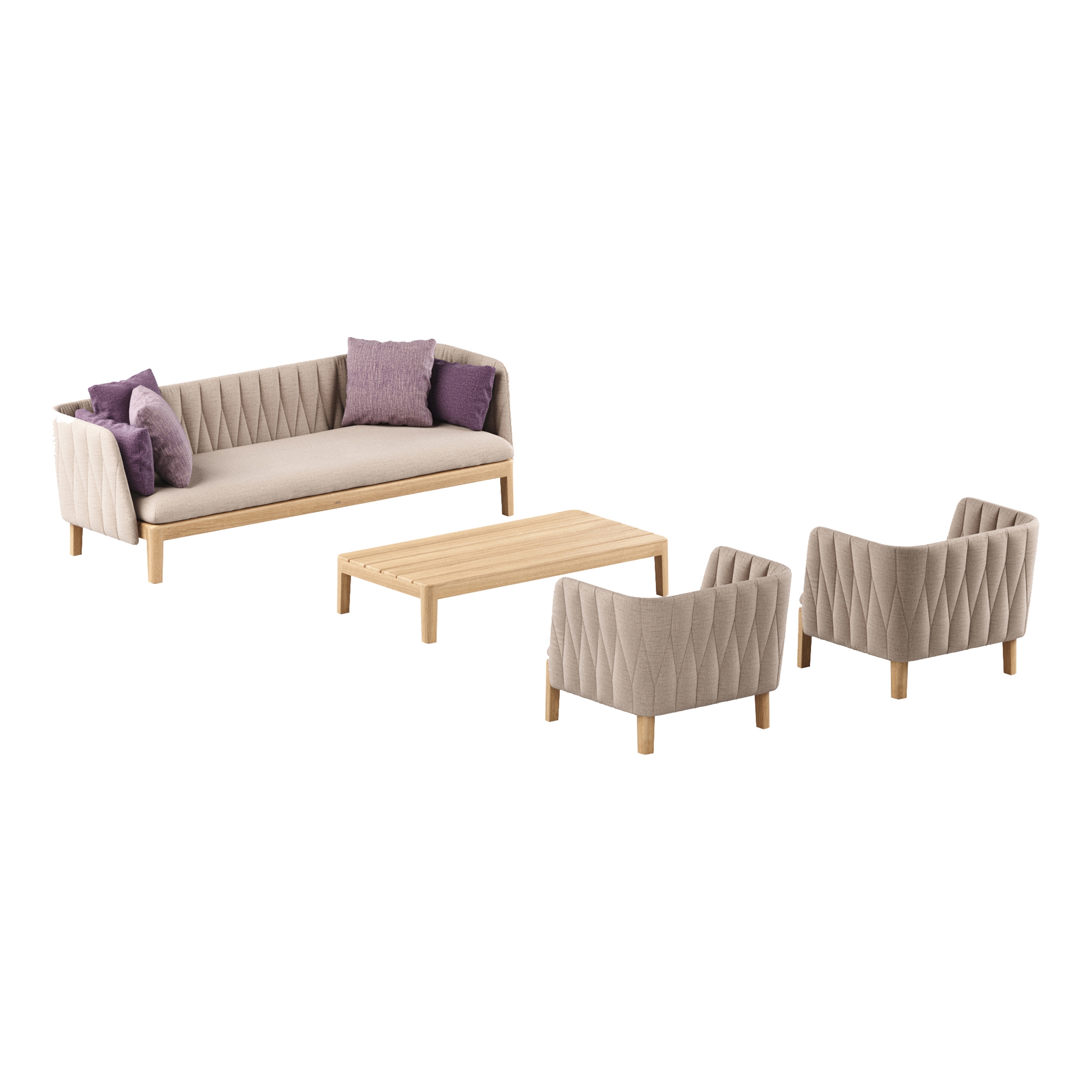 Afficher le produit Calypso lounge set 2 du fabricant Royal Botania