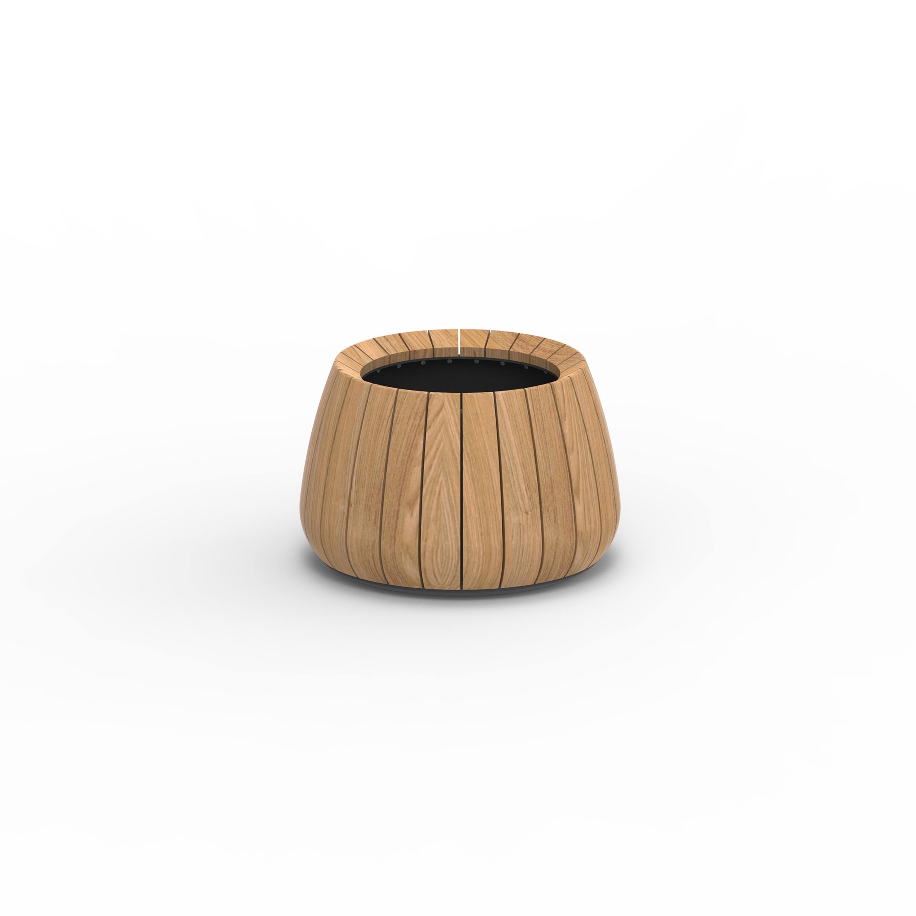 Mostra il prodotto Vaso per piante in tek Bariq Ø50 del produttore Royal Botania