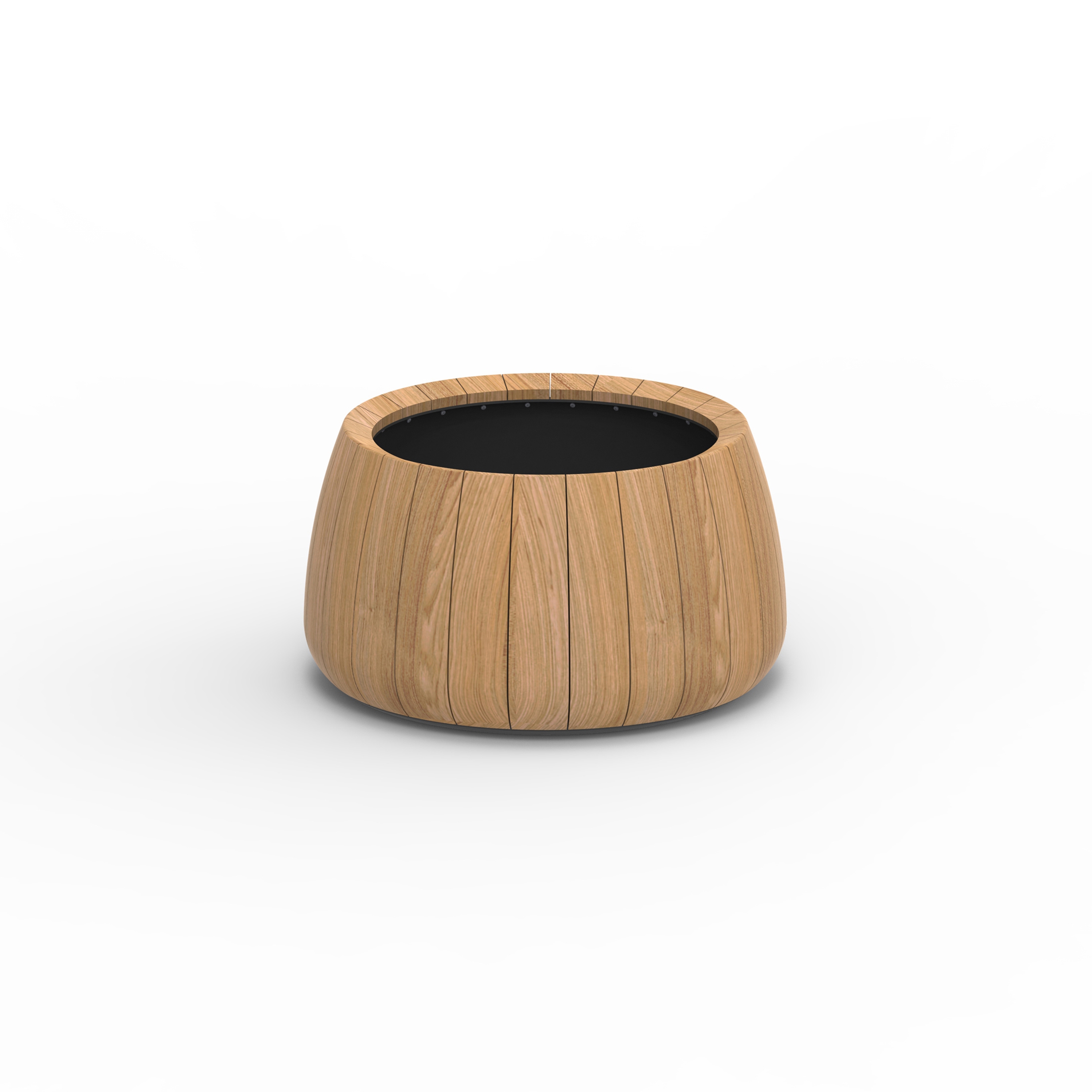 Mostra il prodotto Vaso per piante in tek Bariq Ø70 del produttore Royal Botania